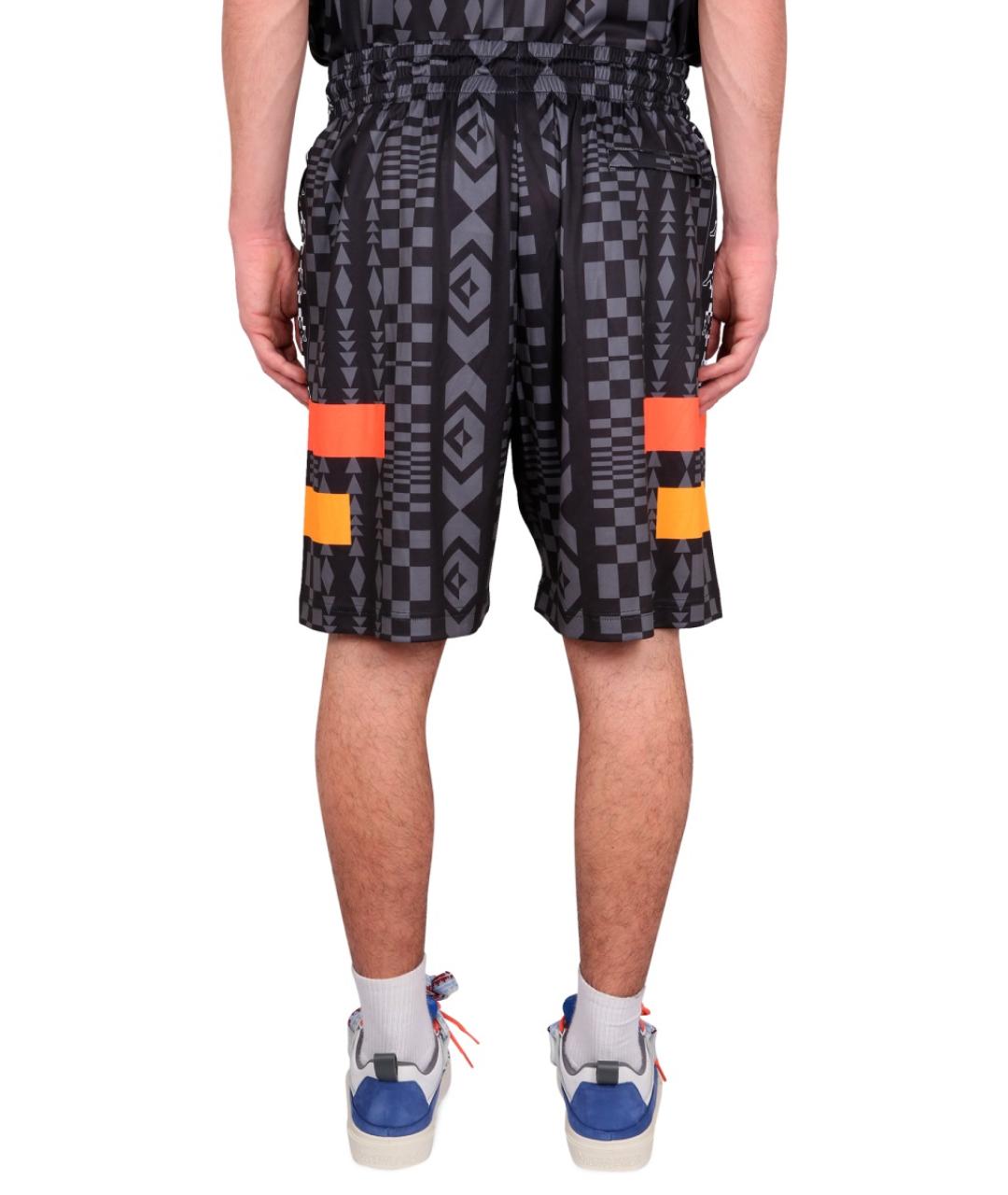 MARCELO BURLON Черные полиэстеровые шорты, фото 4