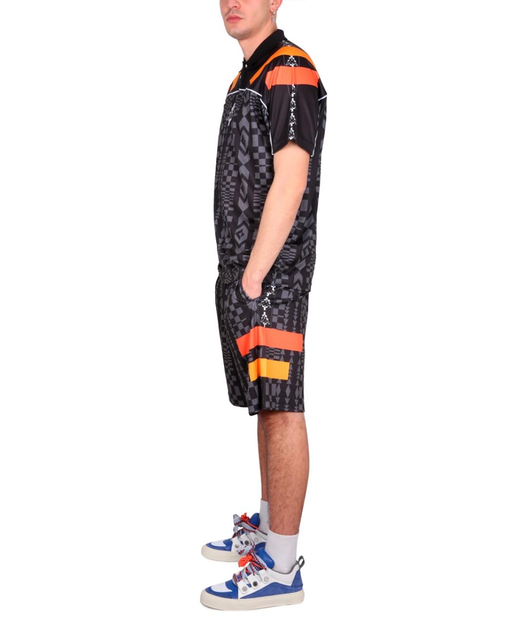 MARCELO BURLON Черные полиэстеровые шорты, фото 2