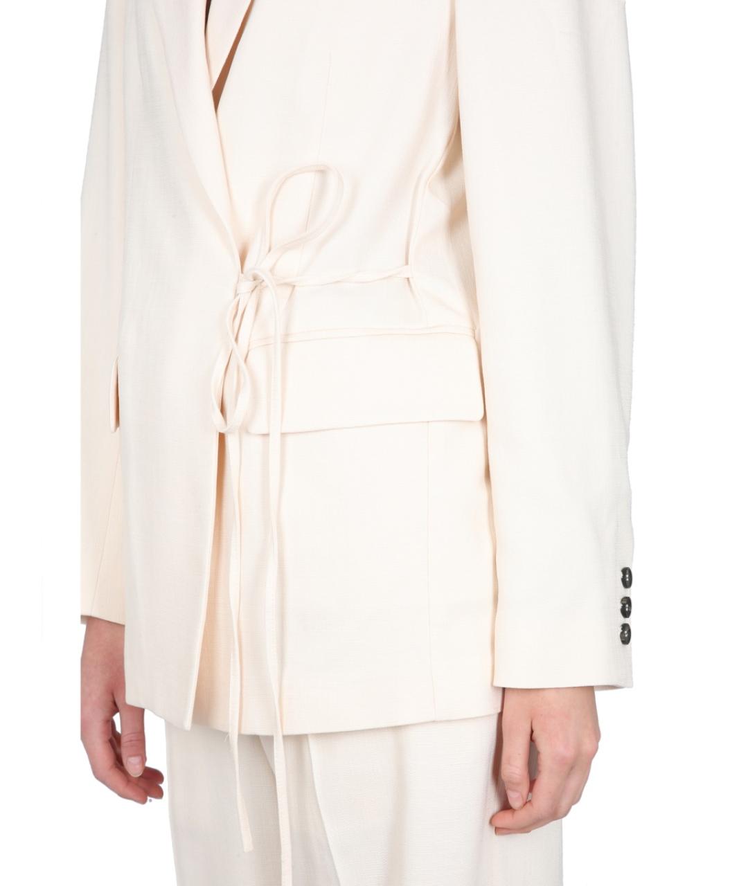 MSGM Белый вискозный жакет/пиджак, фото 5