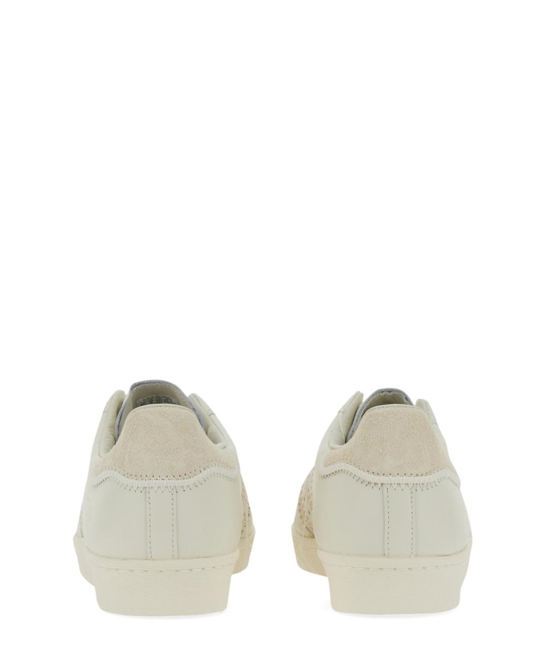 Y-3 Белые кожаные низкие кроссовки / кеды, фото 3