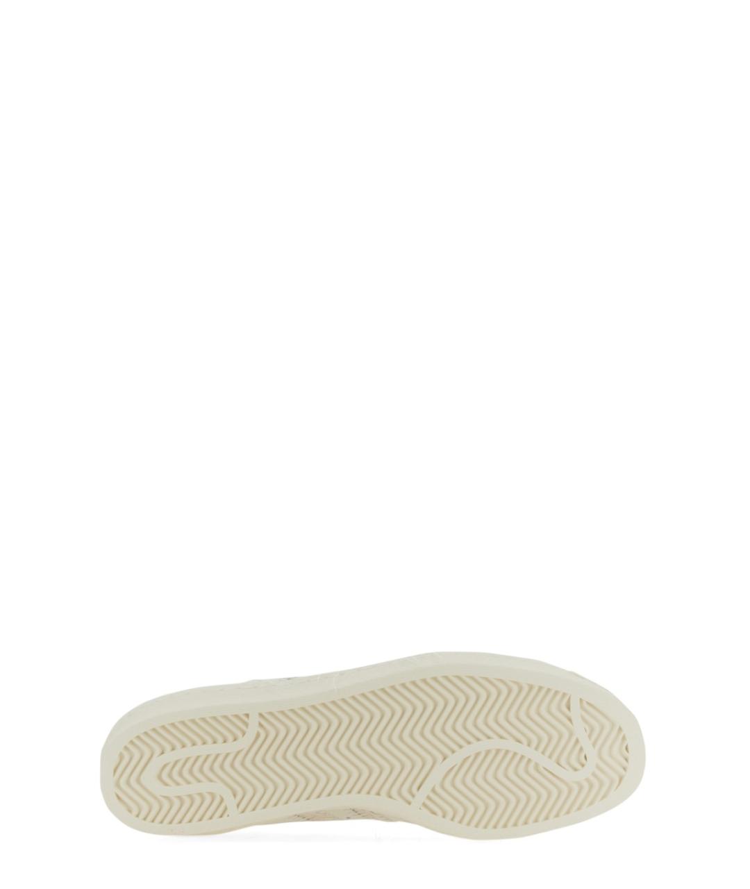 Y-3 Белые кожаные низкие кроссовки / кеды, фото 5