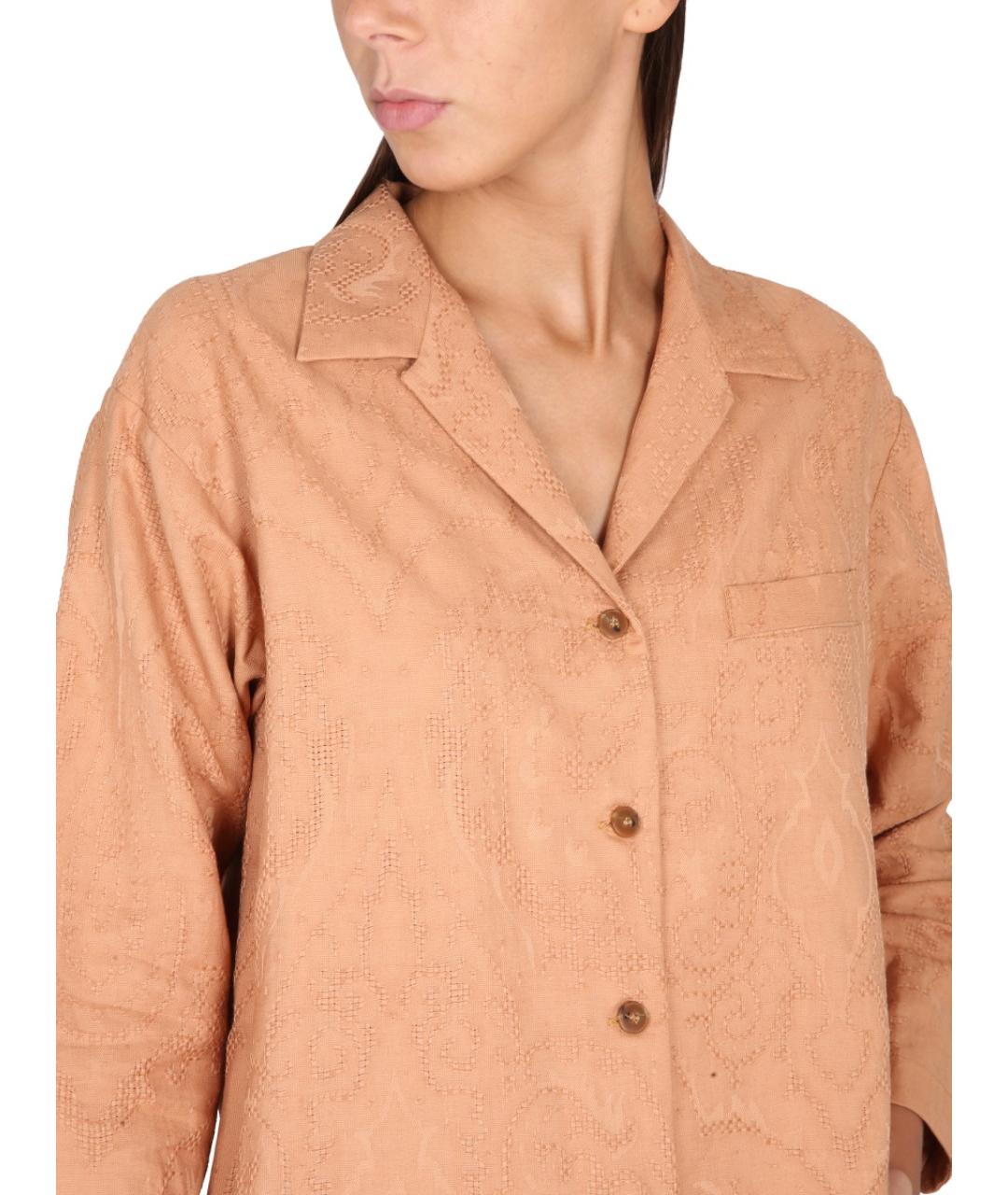 ALYSI Коричневый хлопковый жакет/пиджак, фото 4