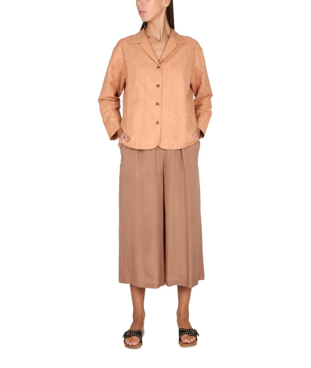 ALYSI Коричневый хлопковый жакет/пиджак, фото 2