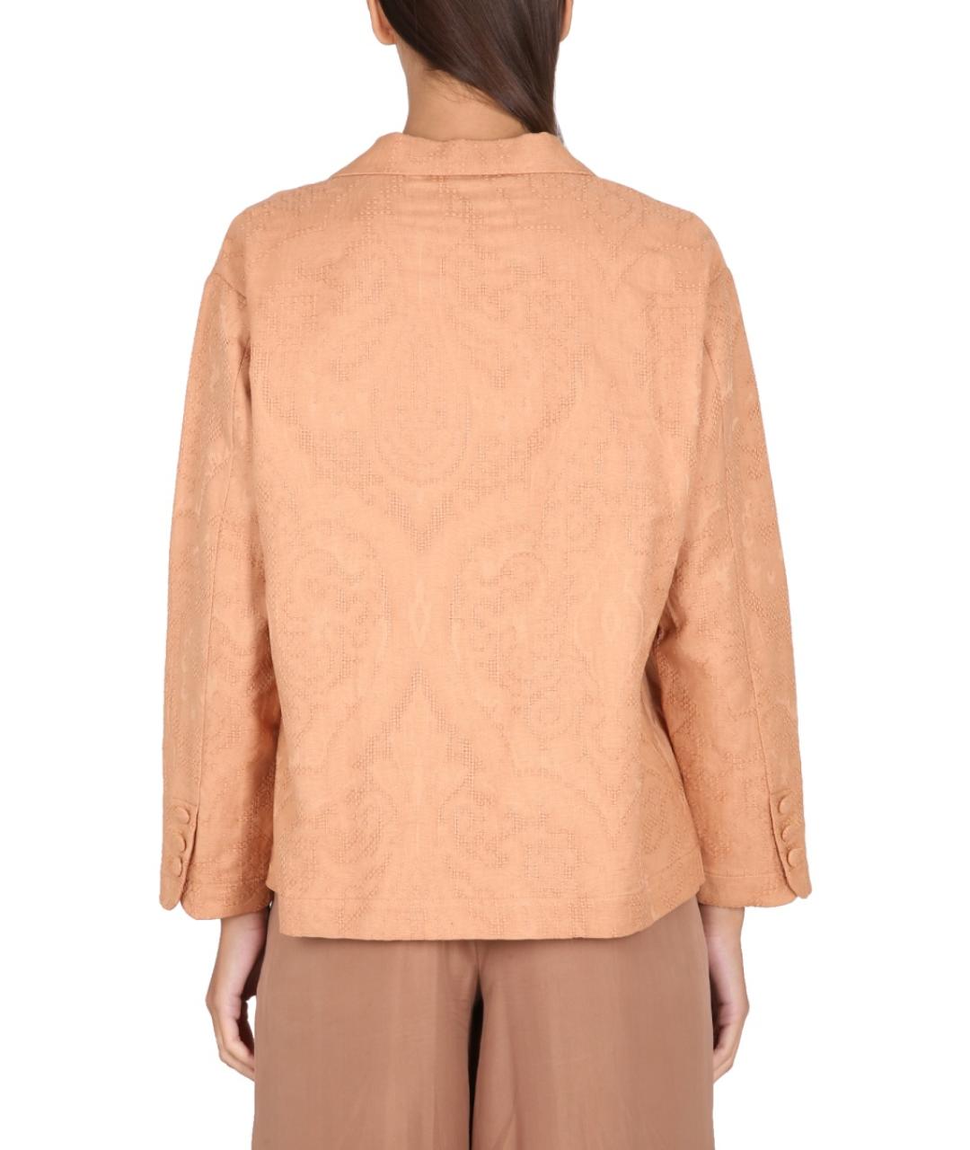 ALYSI Коричневый хлопковый жакет/пиджак, фото 3