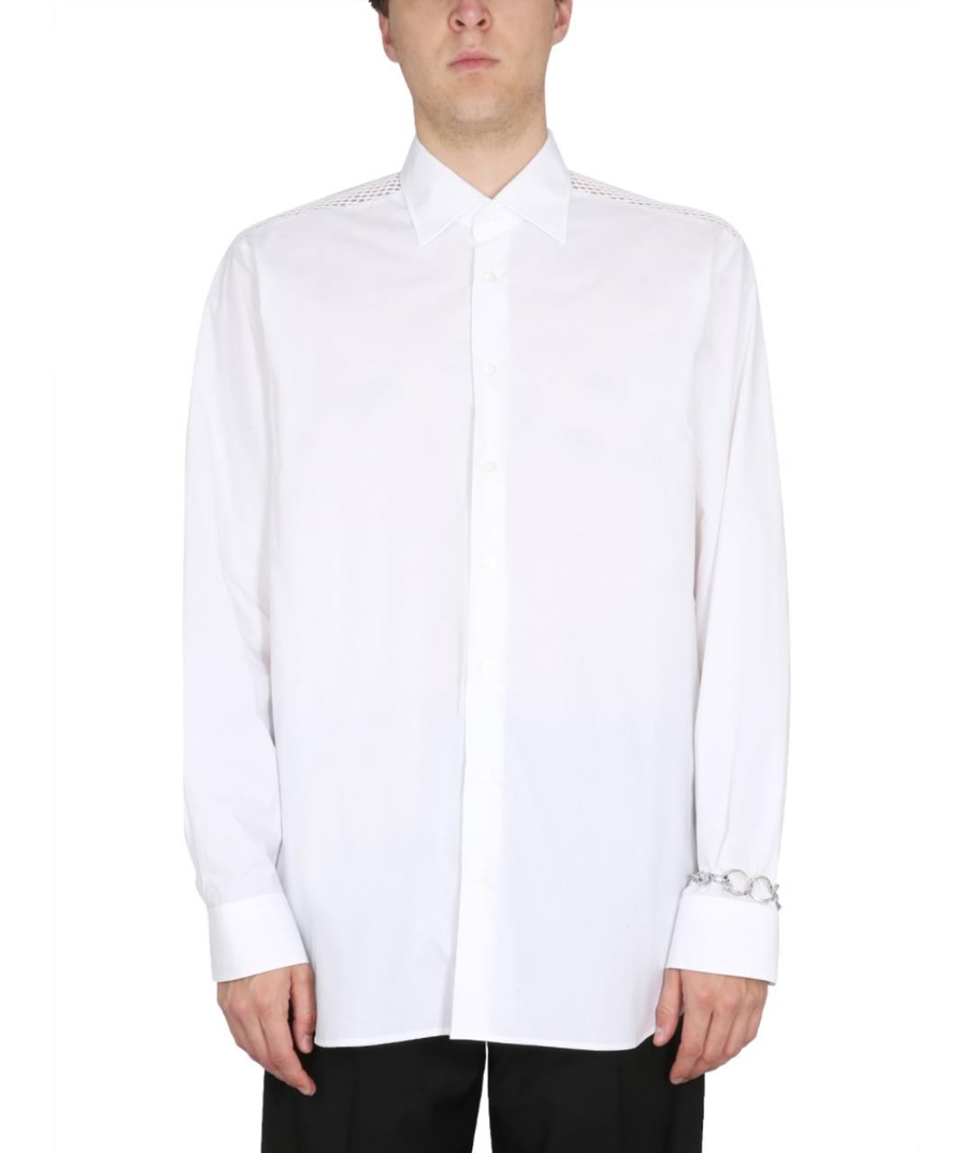 RAF SIMONS Белая хлопковая кэжуал рубашка, фото 5