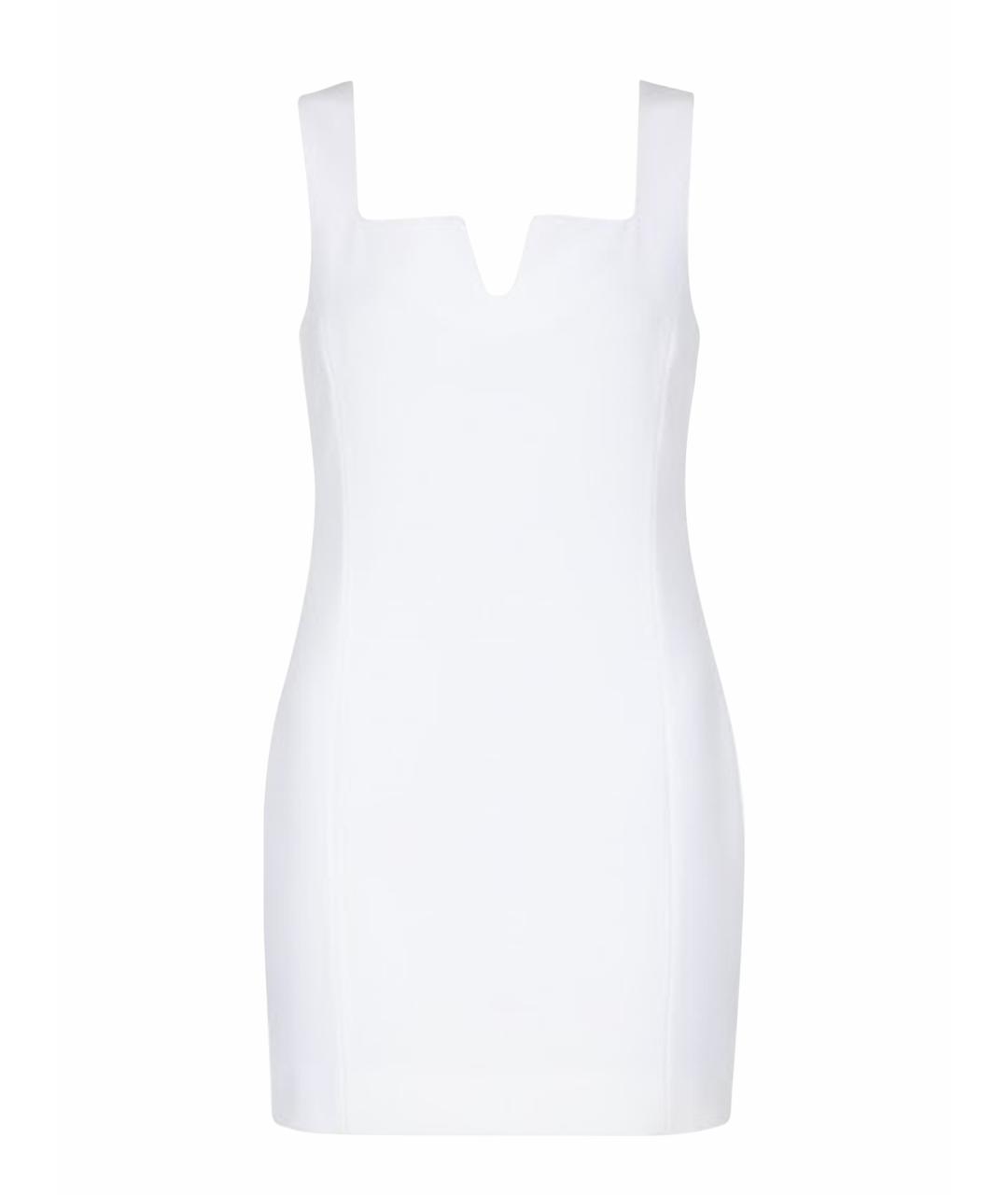 BOUTIQUE MOSCHINO Белое полиэстеровое повседневное платье, фото 1