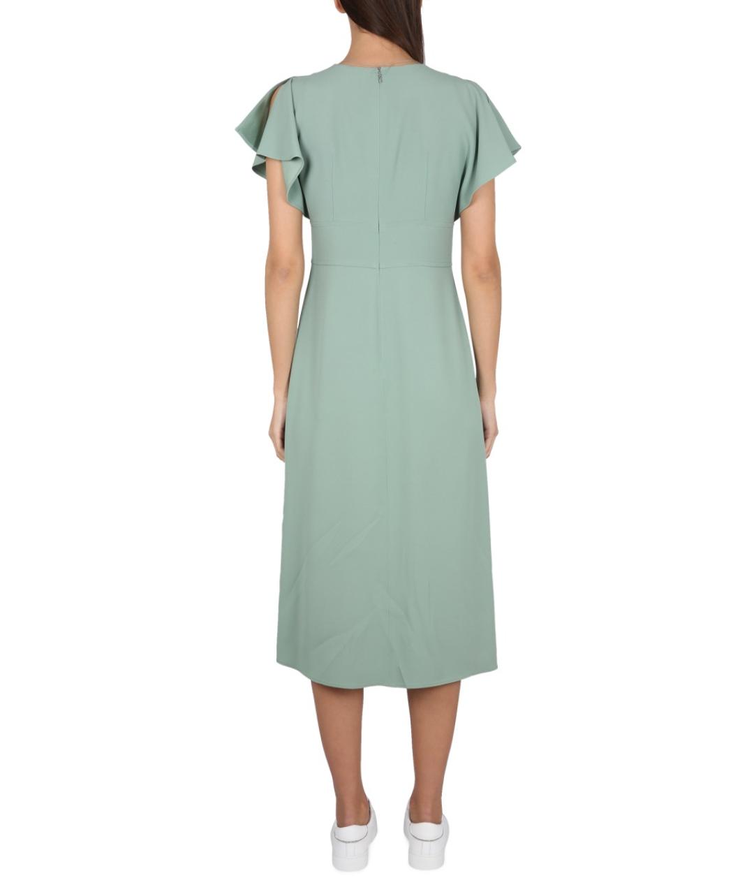 HUGO BOSS Зеленые ацетатное повседневное платье, фото 3