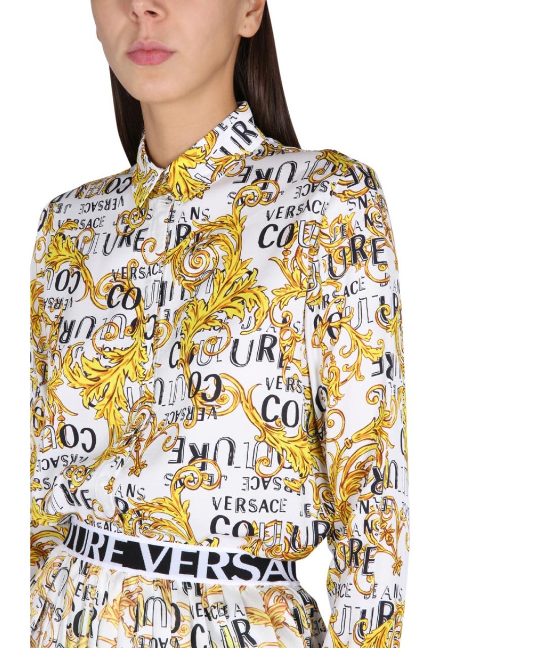 VERSACE JEANS COUTURE Мульти вискозная рубашка, фото 5