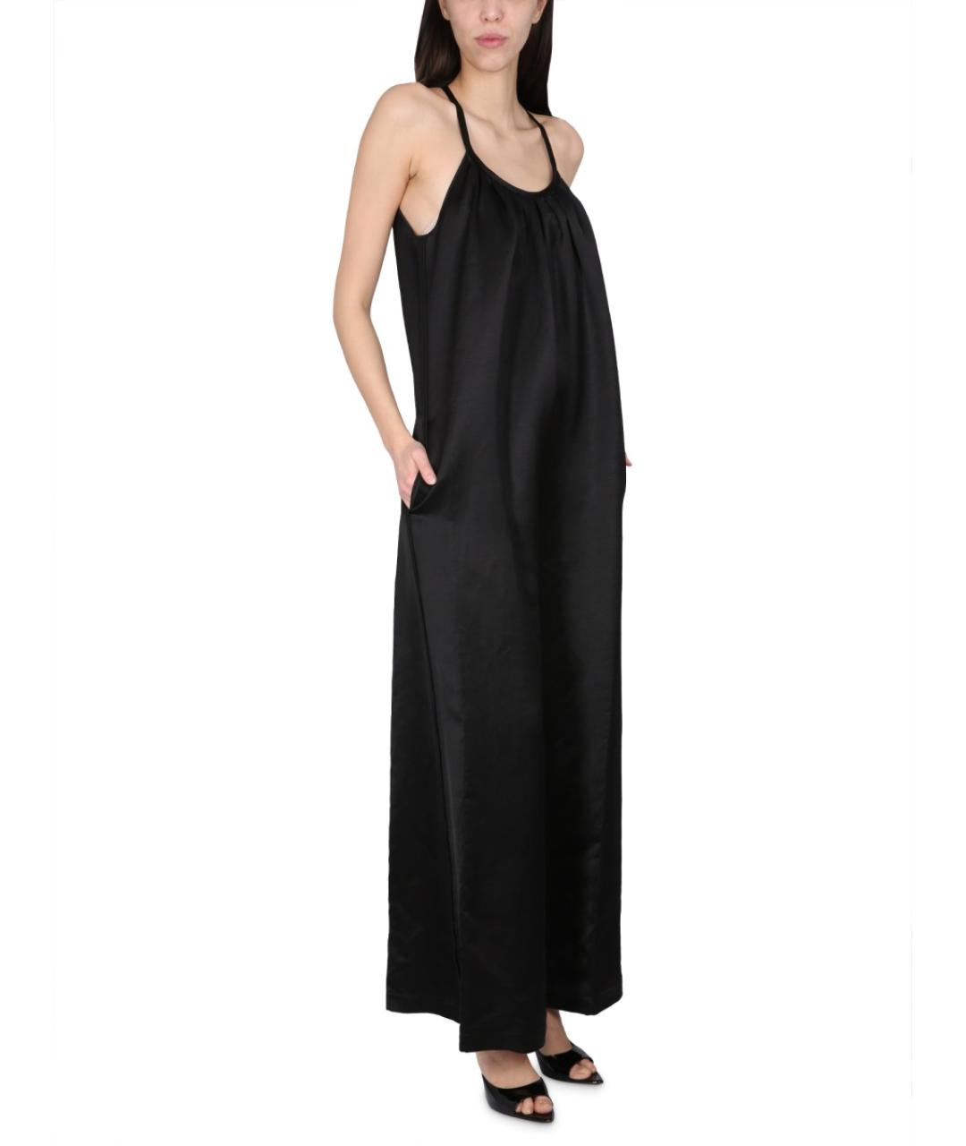 ALYSI Черный льняной комбинезон, фото 2