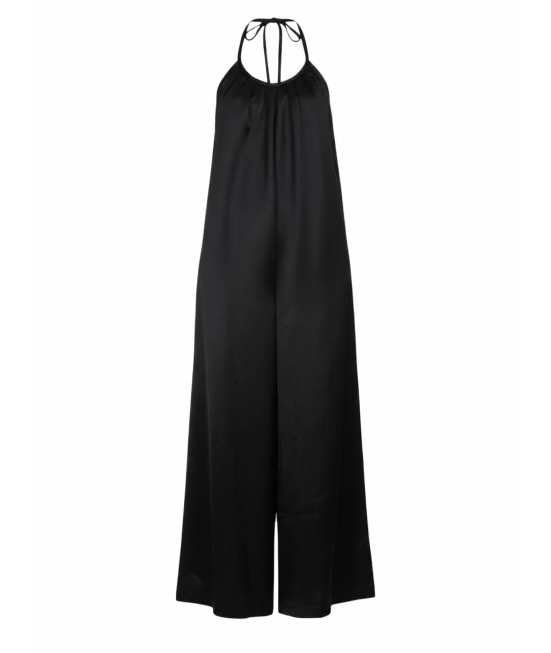 ALYSI Черный льняной комбинезон, фото 1