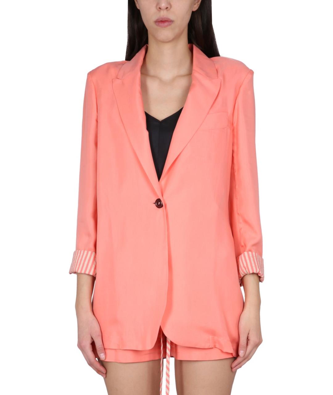 ALYSI Розовый шелковый жакет/пиджак, фото 2