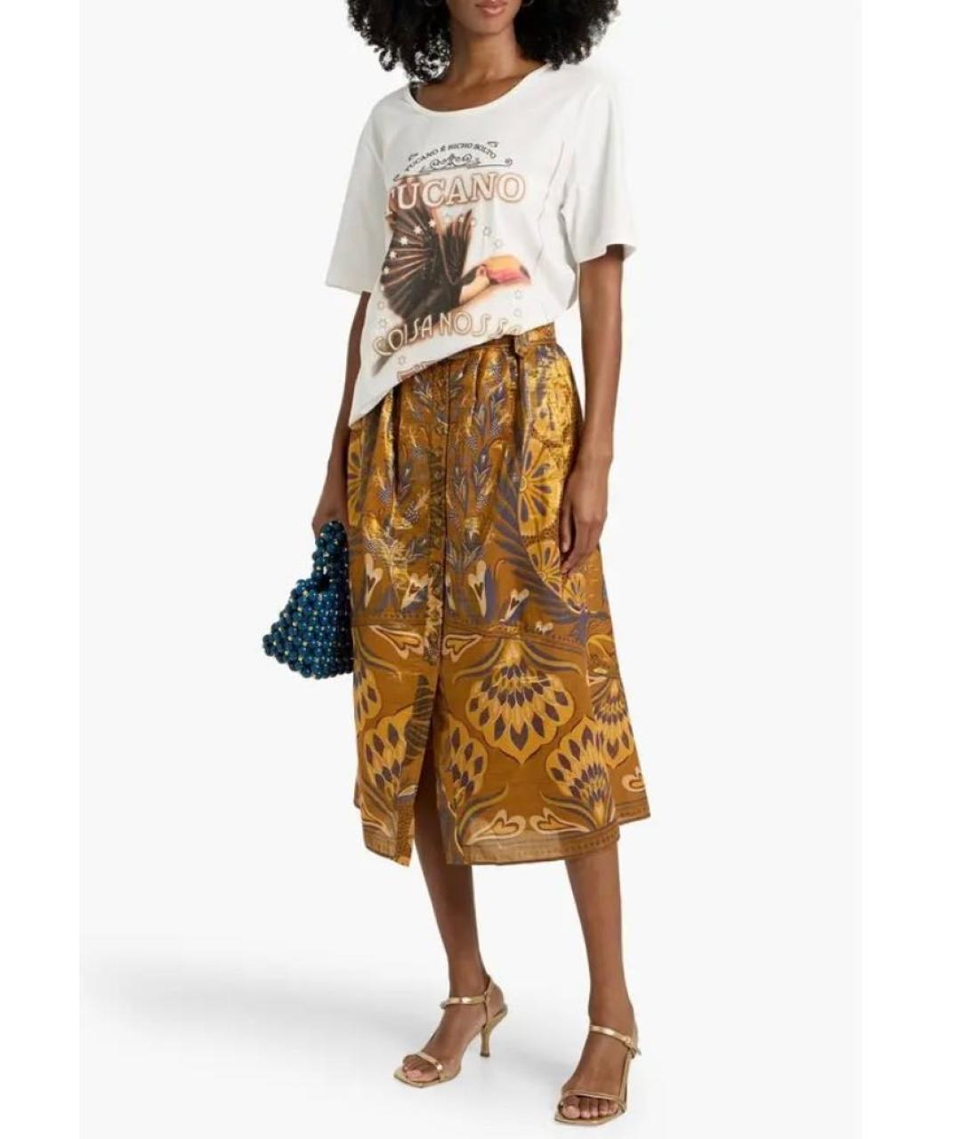 FARM RIO Белая хлопковая футболка, фото 8