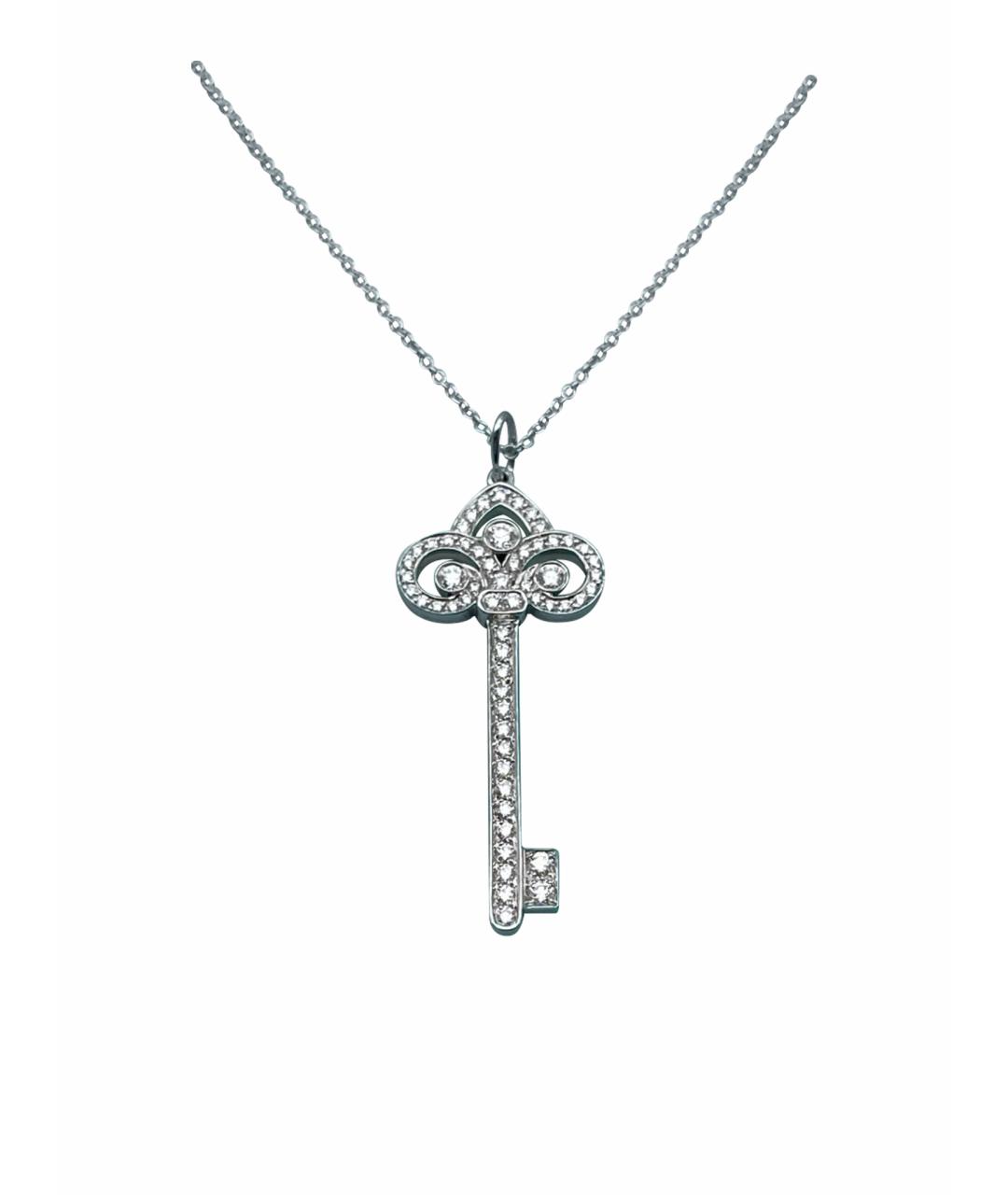 TIFFANY&CO Серебряное колье из белого золота, фото 1