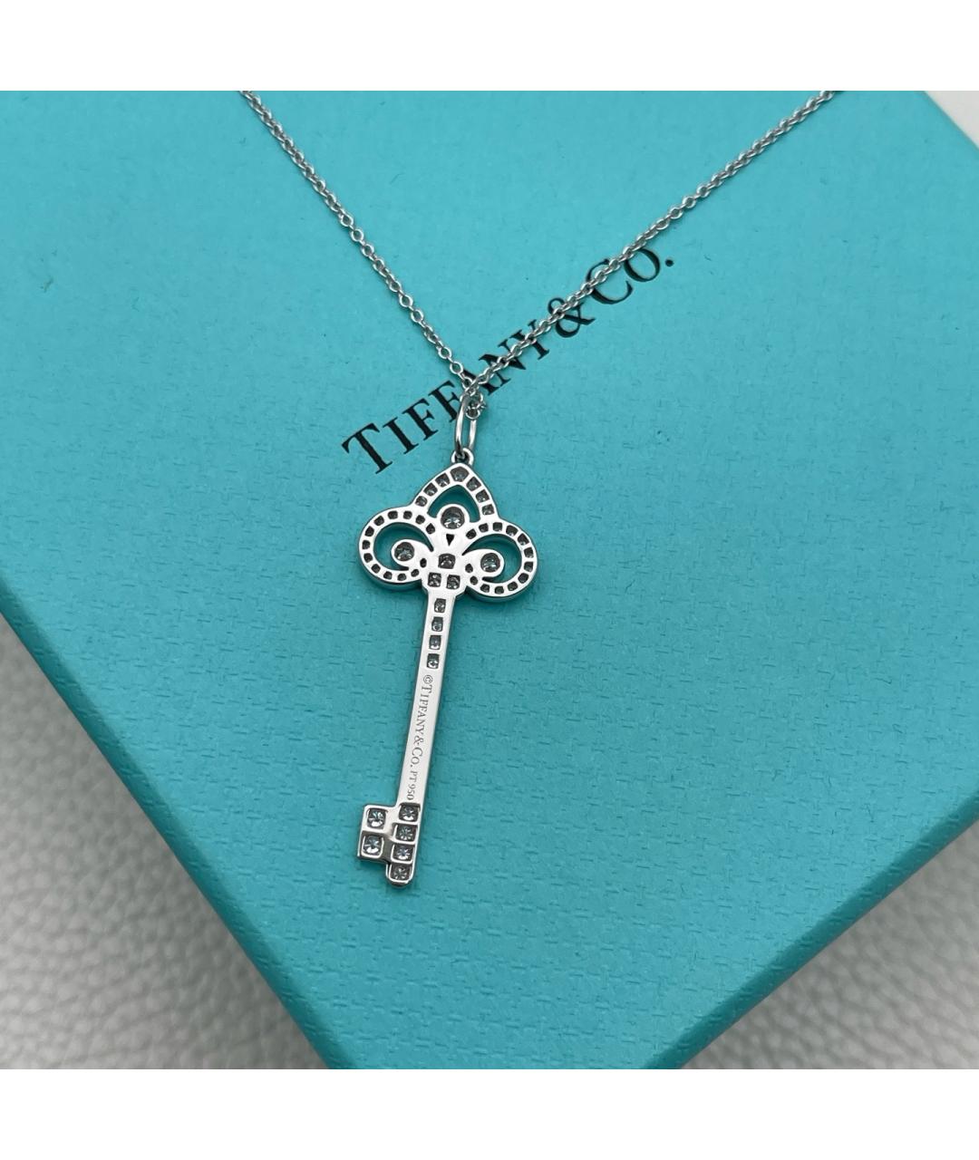 TIFFANY&CO Серебряное колье из белого золота, фото 5