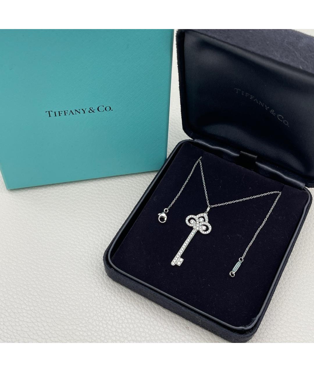 TIFFANY&CO Серебряное колье из белого золота, фото 3