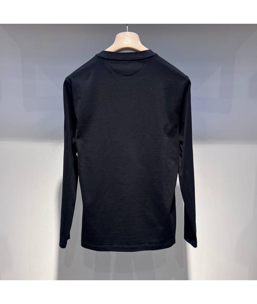 BRUNELLO CUCINELLI Черный хлопковый джемпер / свитер, фото 2