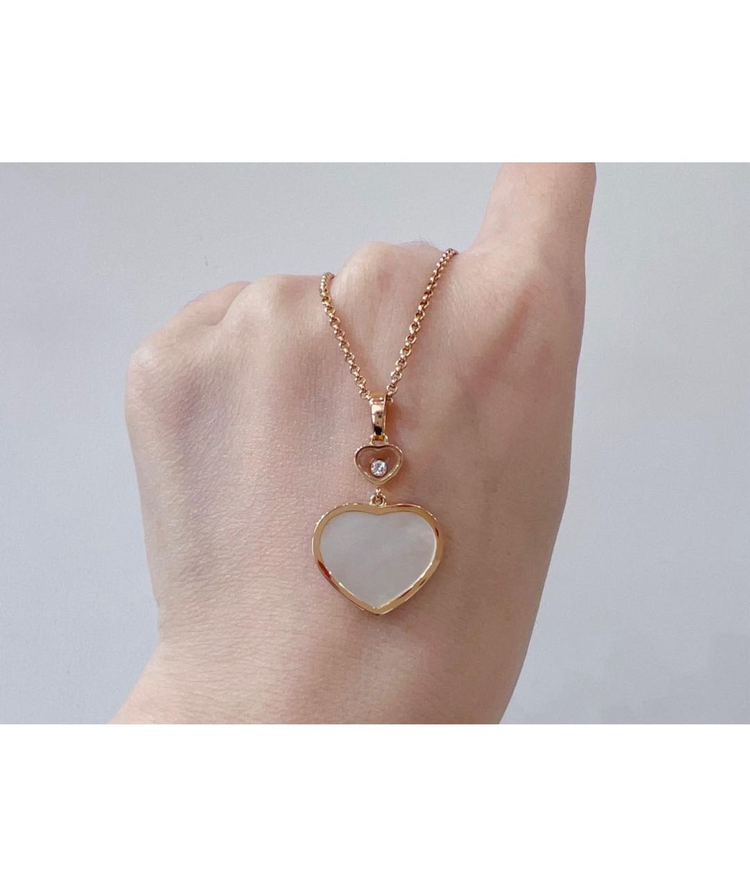 CHOPARD Белое колье из розового золота, фото 3