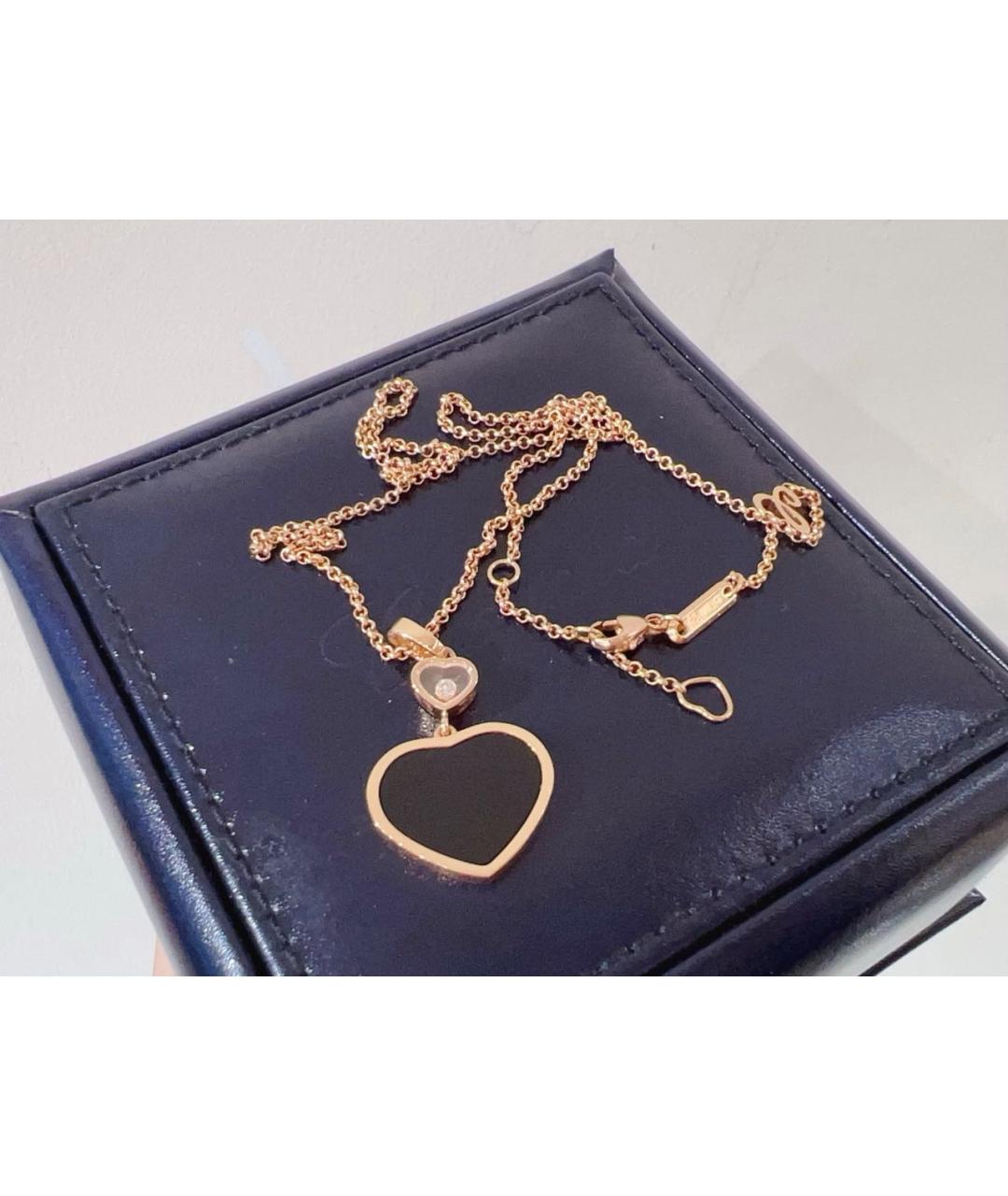 CHOPARD Черное колье из розового золота, фото 7