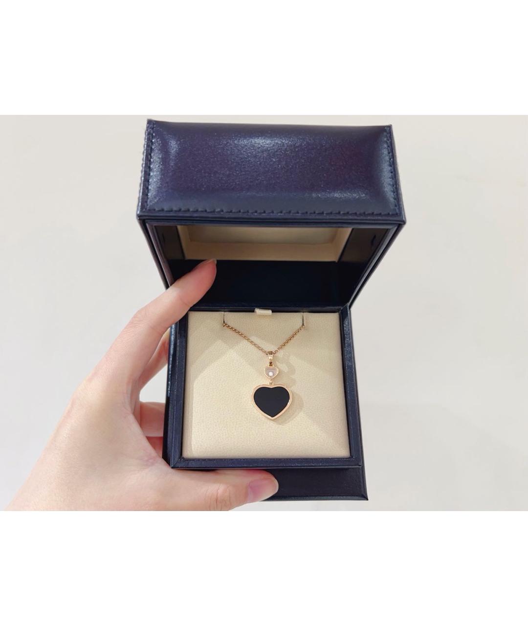 CHOPARD Черное колье из розового золота, фото 2