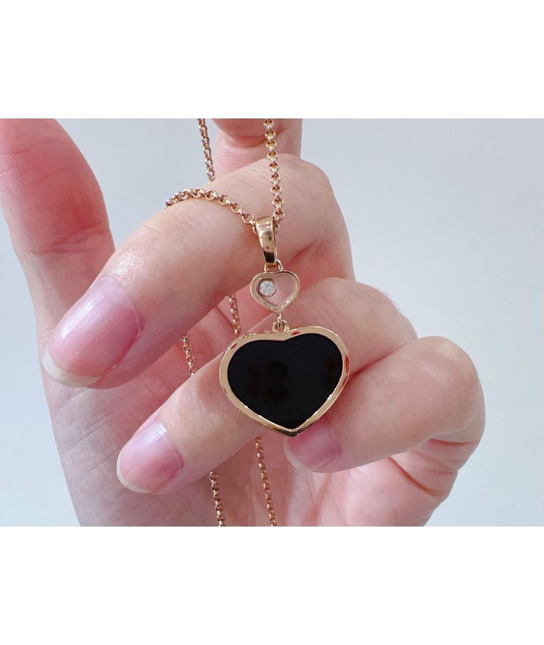 CHOPARD Черное колье из розового золота, фото 4