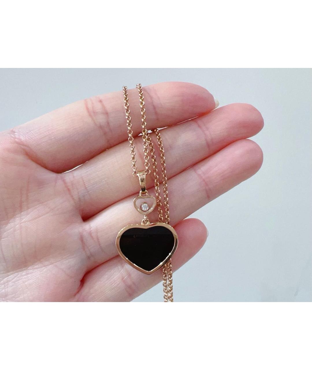 CHOPARD Черное колье из розового золота, фото 6