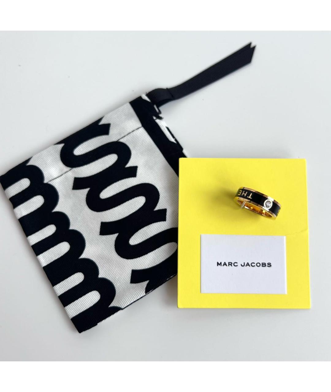 MARC JACOBS Черное металлическое кольцо, фото 8