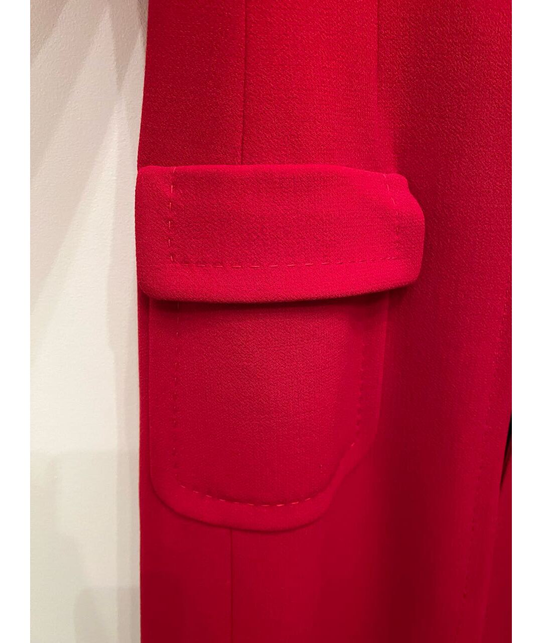 MOSCHINO Красное шерстяное пальто, фото 4