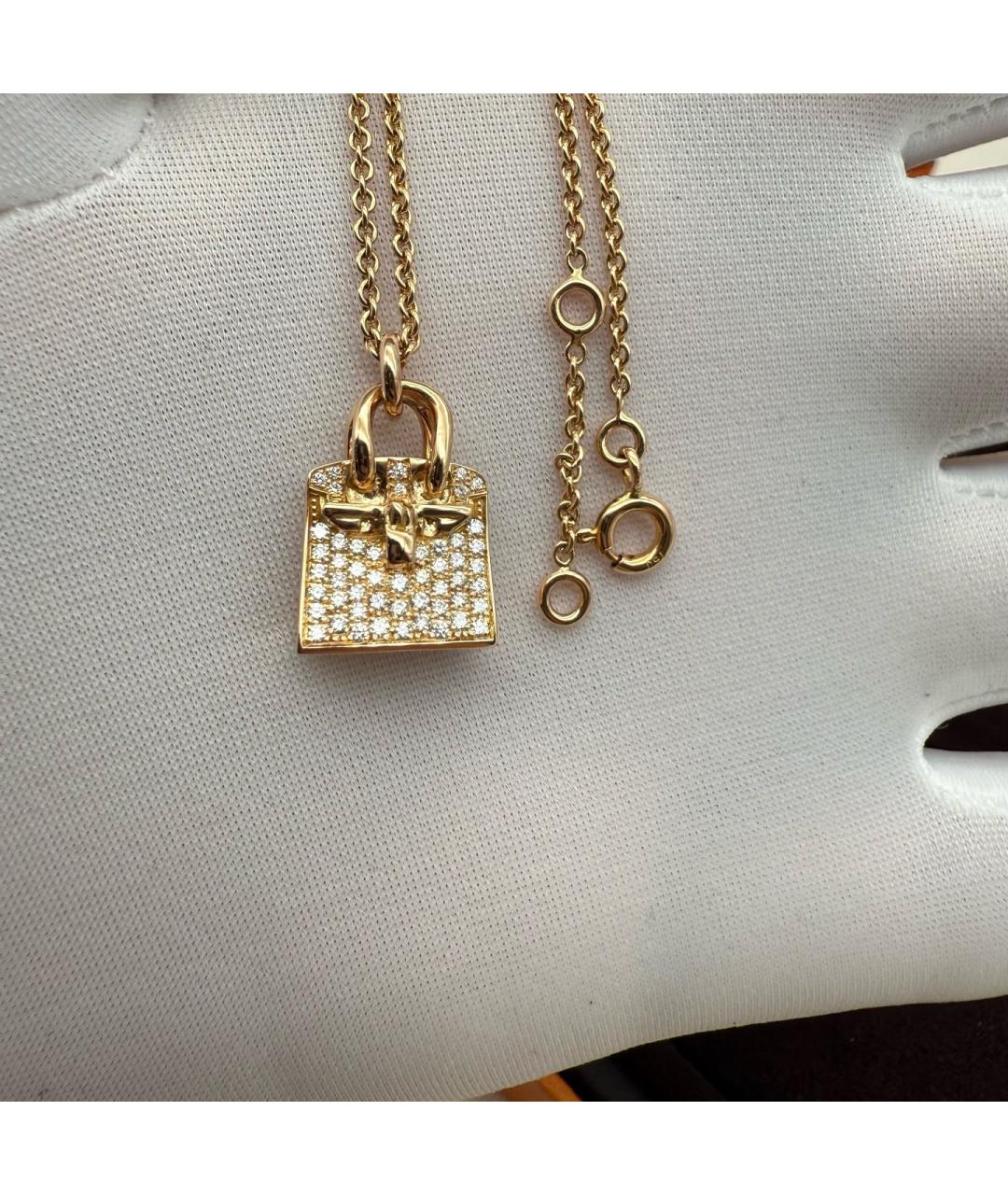 HERMES Золотая подвеска из розового золота, фото 3