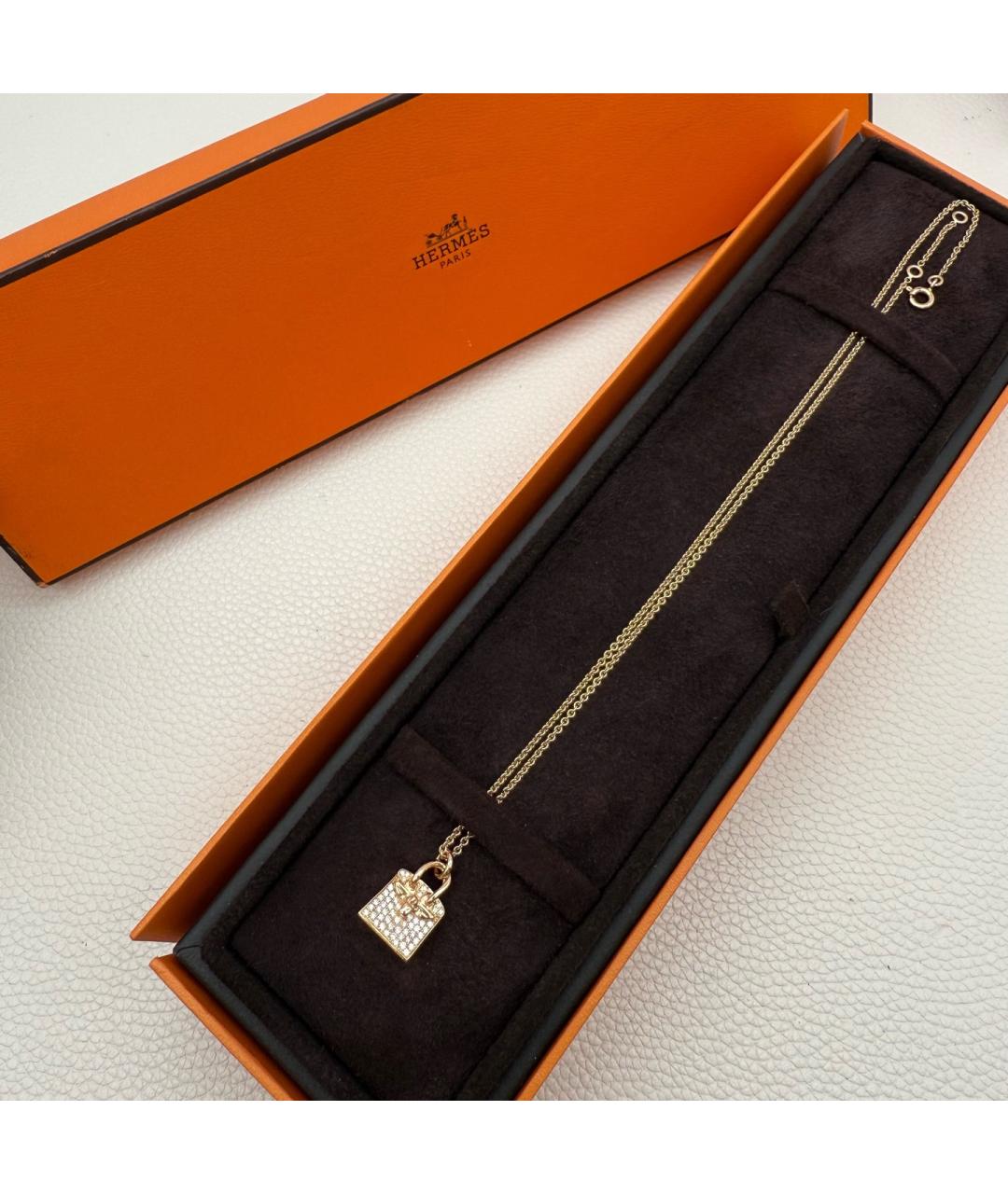 HERMES Золотая подвеска из розового золота, фото 2