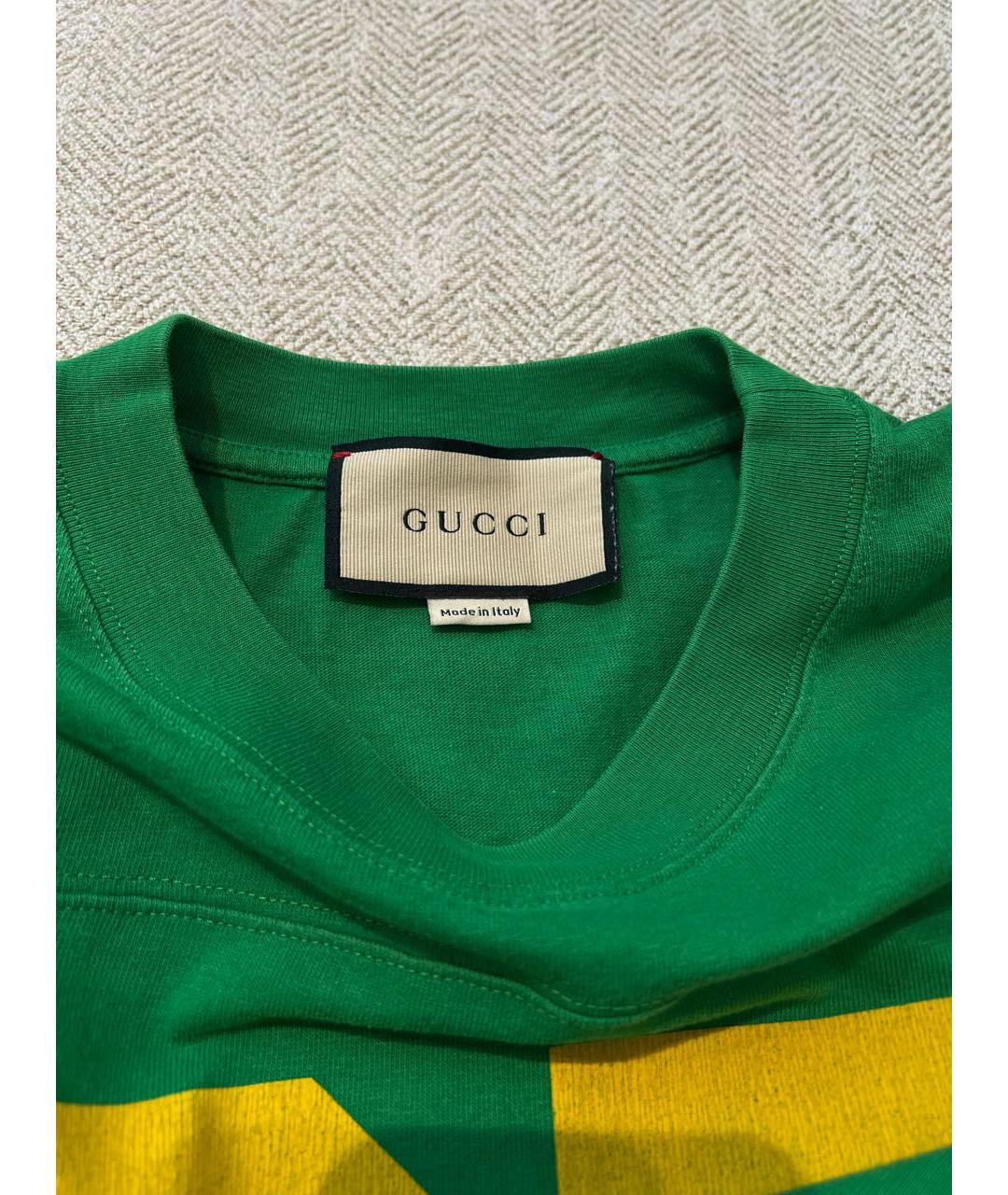 GUCCI Зеленая футболка, фото 3