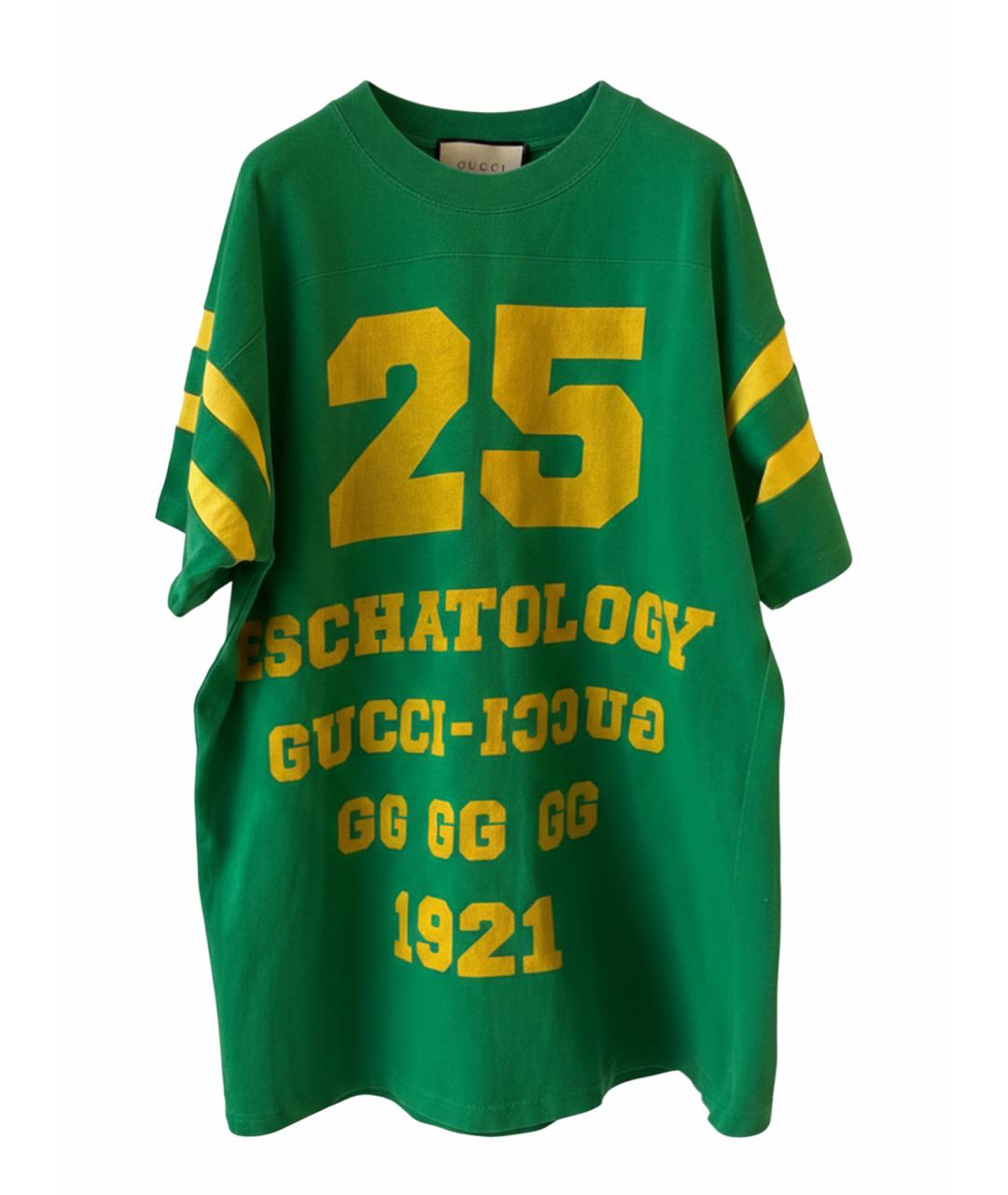 GUCCI Зеленая футболка, фото 1