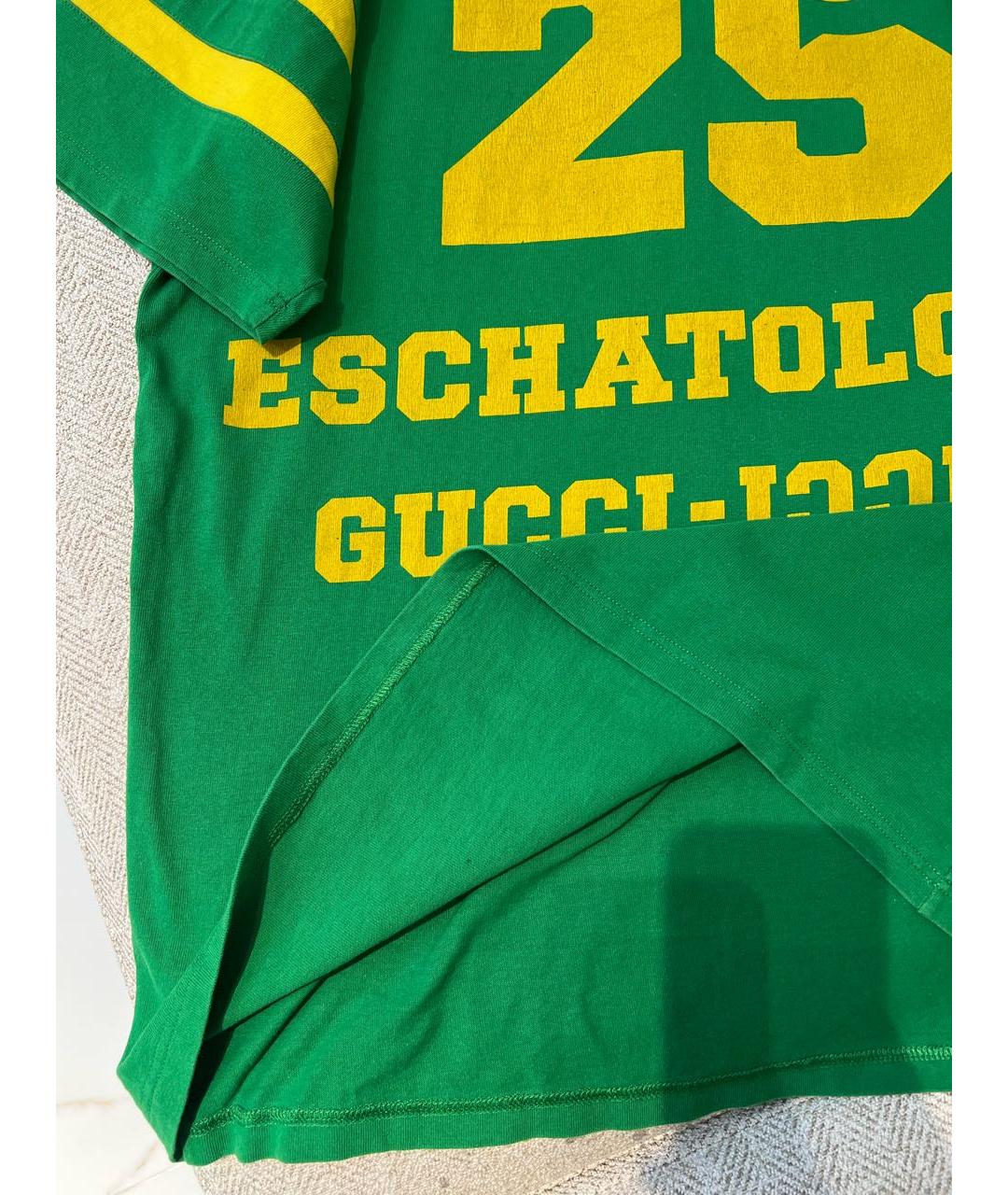 GUCCI Зеленая футболка, фото 6