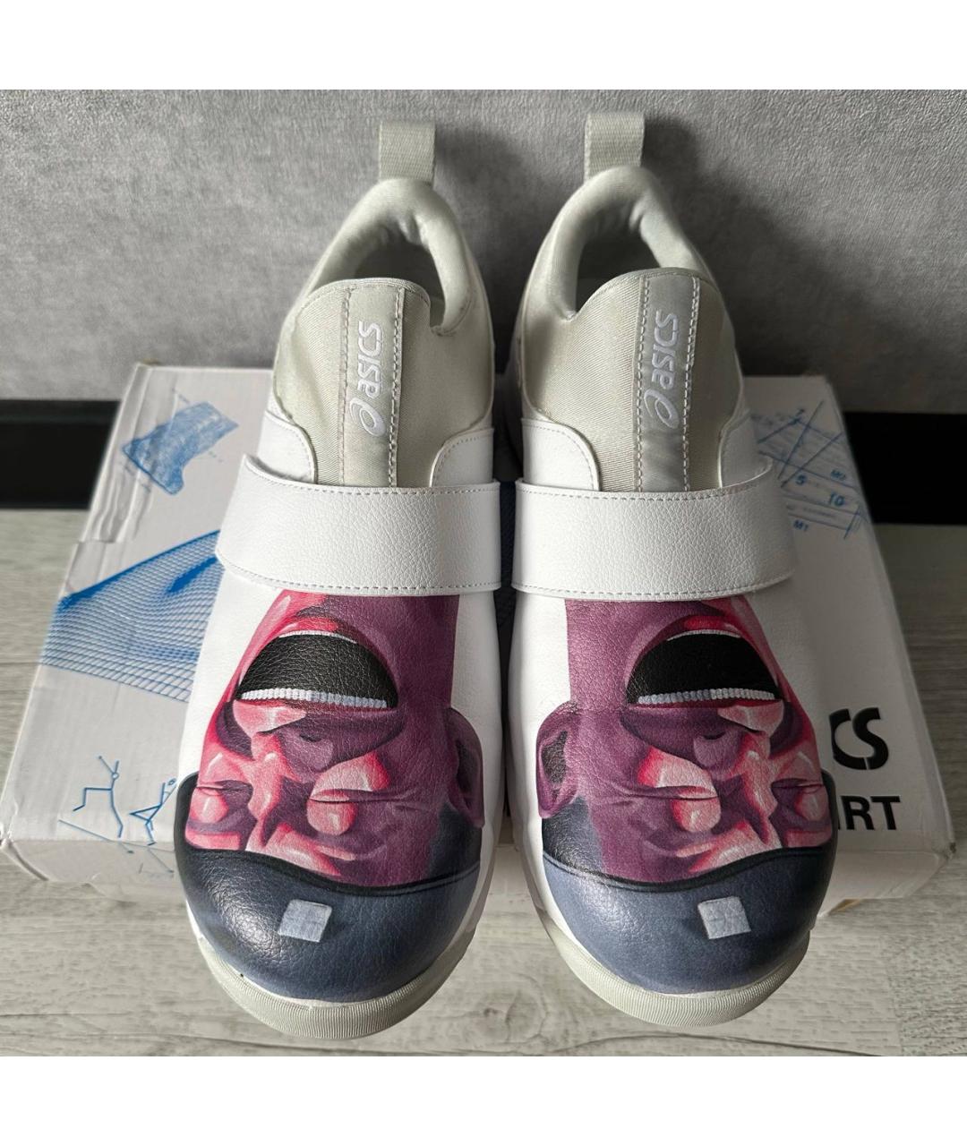 COMME DES GARÇONS SHIRT Белые кожаные низкие кроссовки / кеды, фото 2