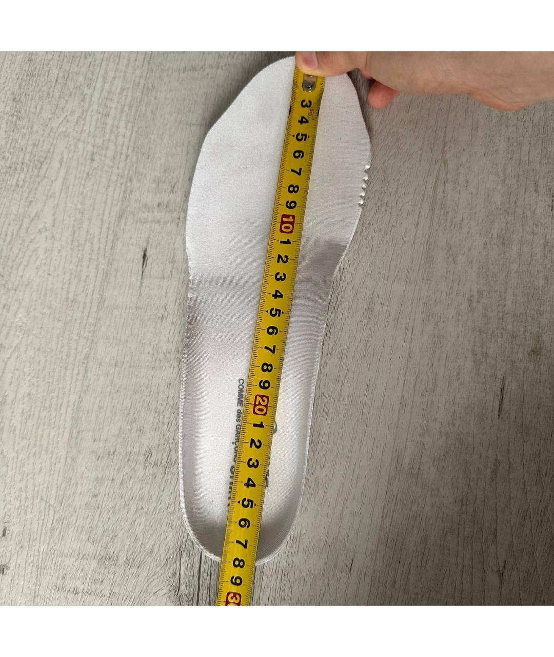 COMME DES GARÇONS SHIRT Белые кожаные низкие кроссовки / кеды, фото 8