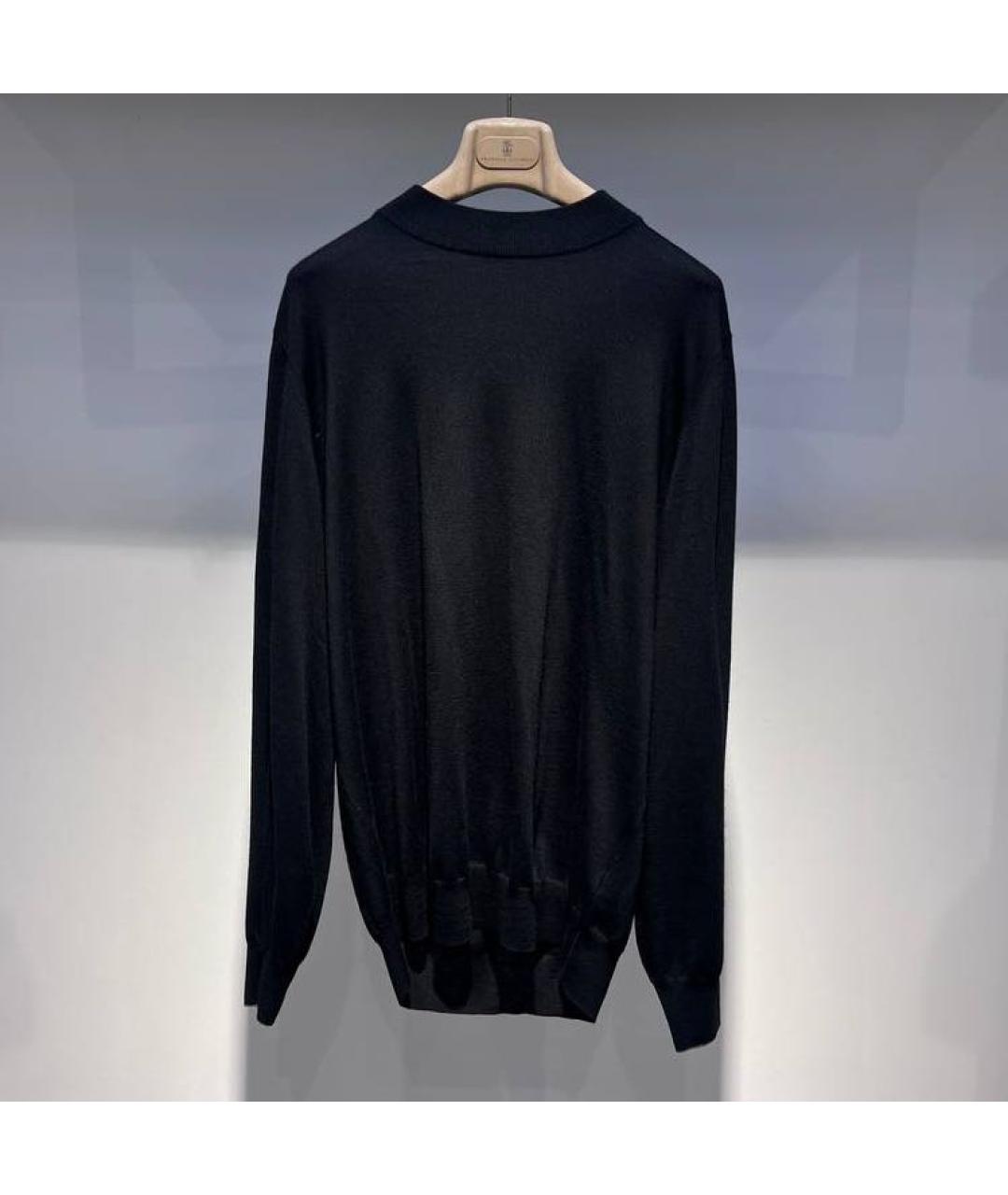 BRUNELLO CUCINELLI Черный шерстяной джемпер / свитер, фото 4