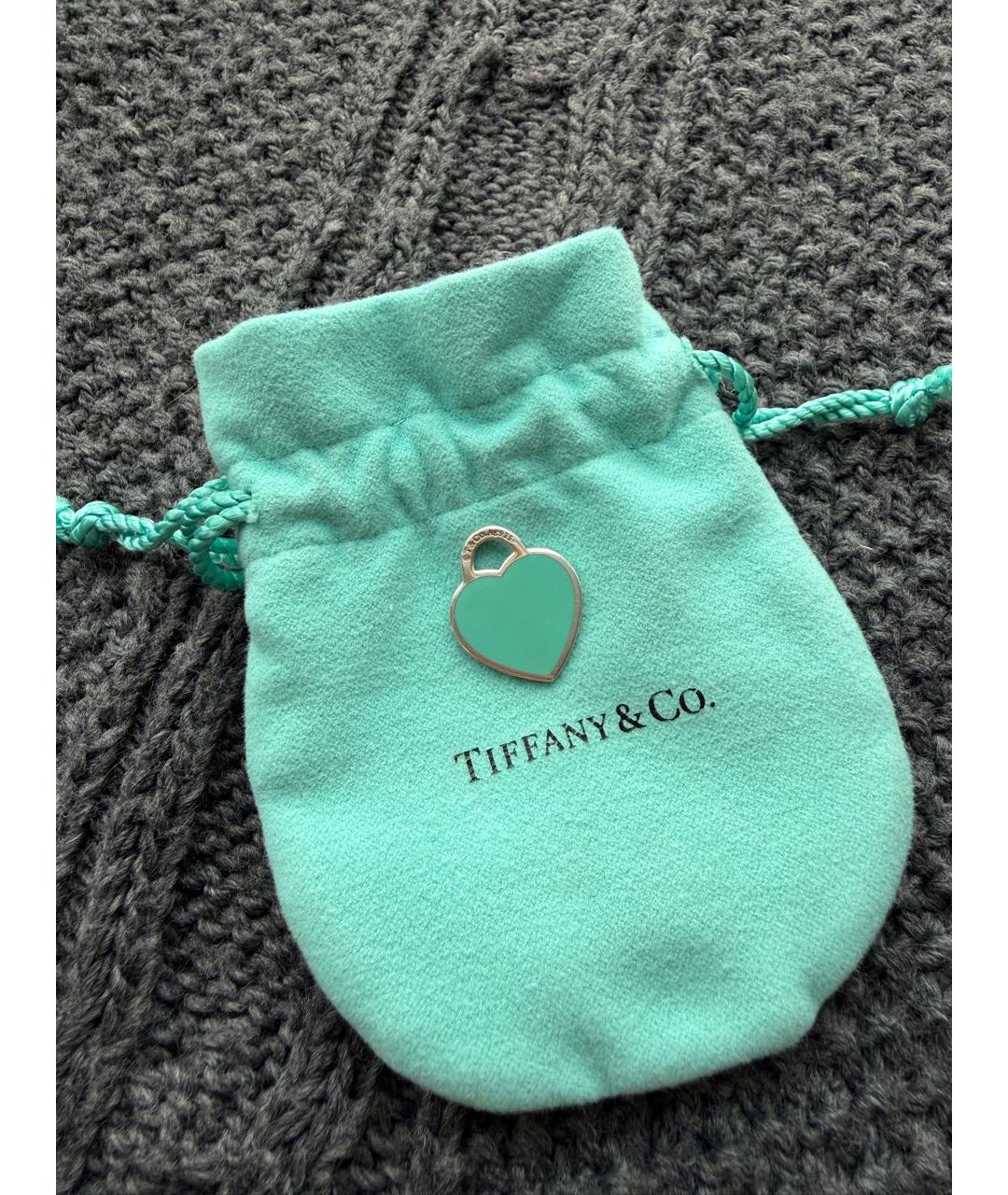 TIFFANY&CO Бирюзовый серебряный кулон, фото 5