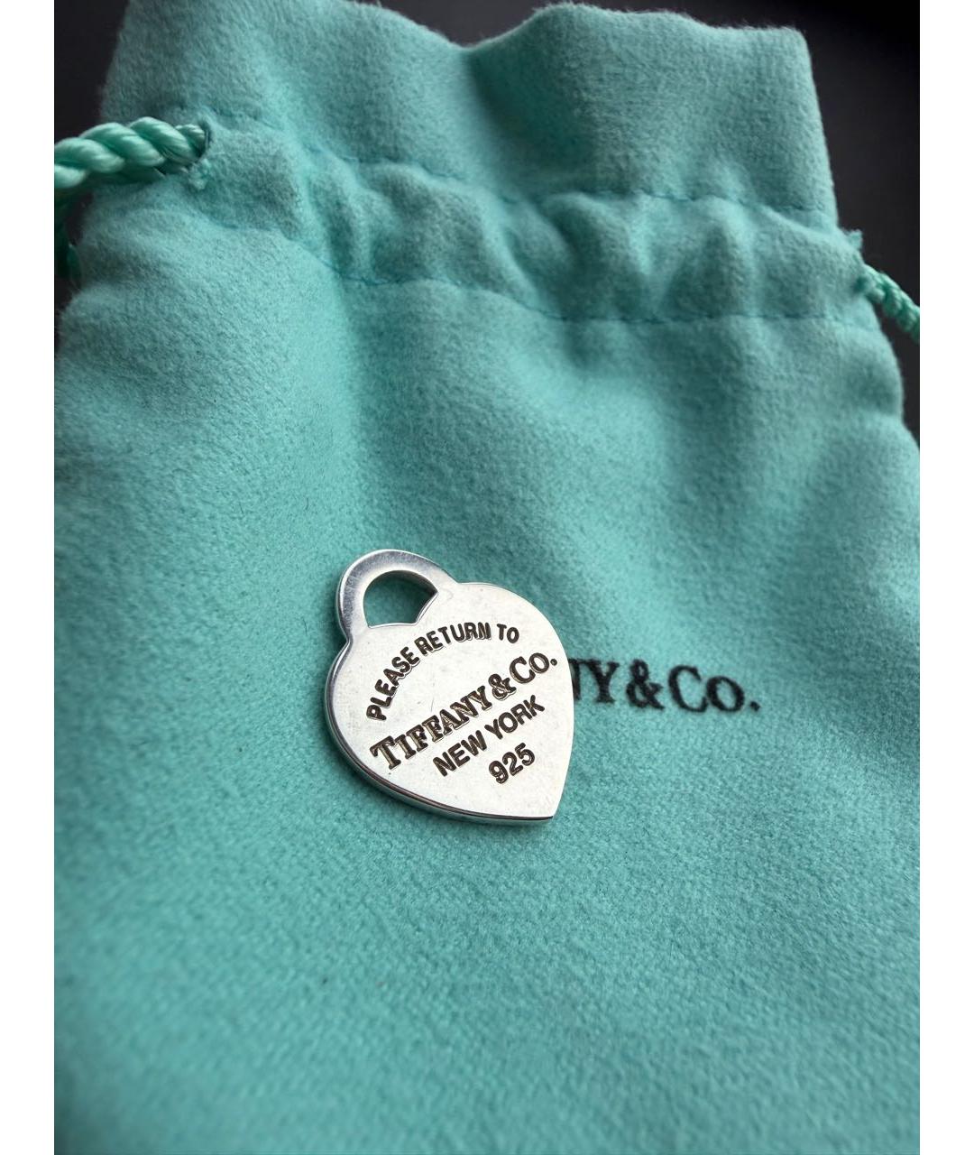 TIFFANY&CO Бирюзовый серебряный кулон, фото 6