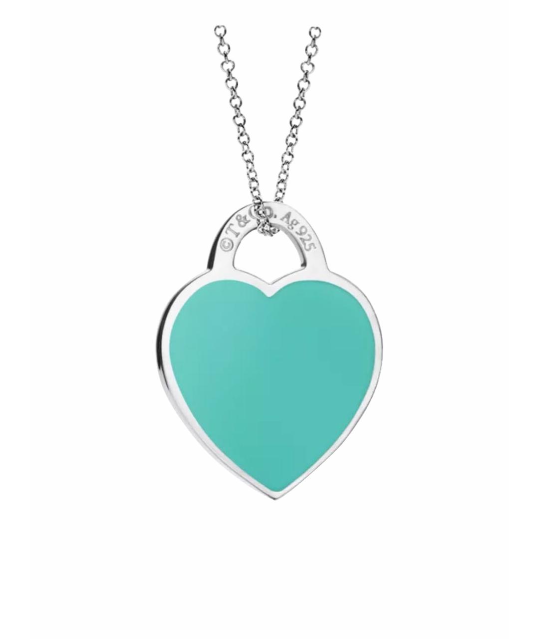 TIFFANY&CO Бирюзовый серебряный кулон, фото 1