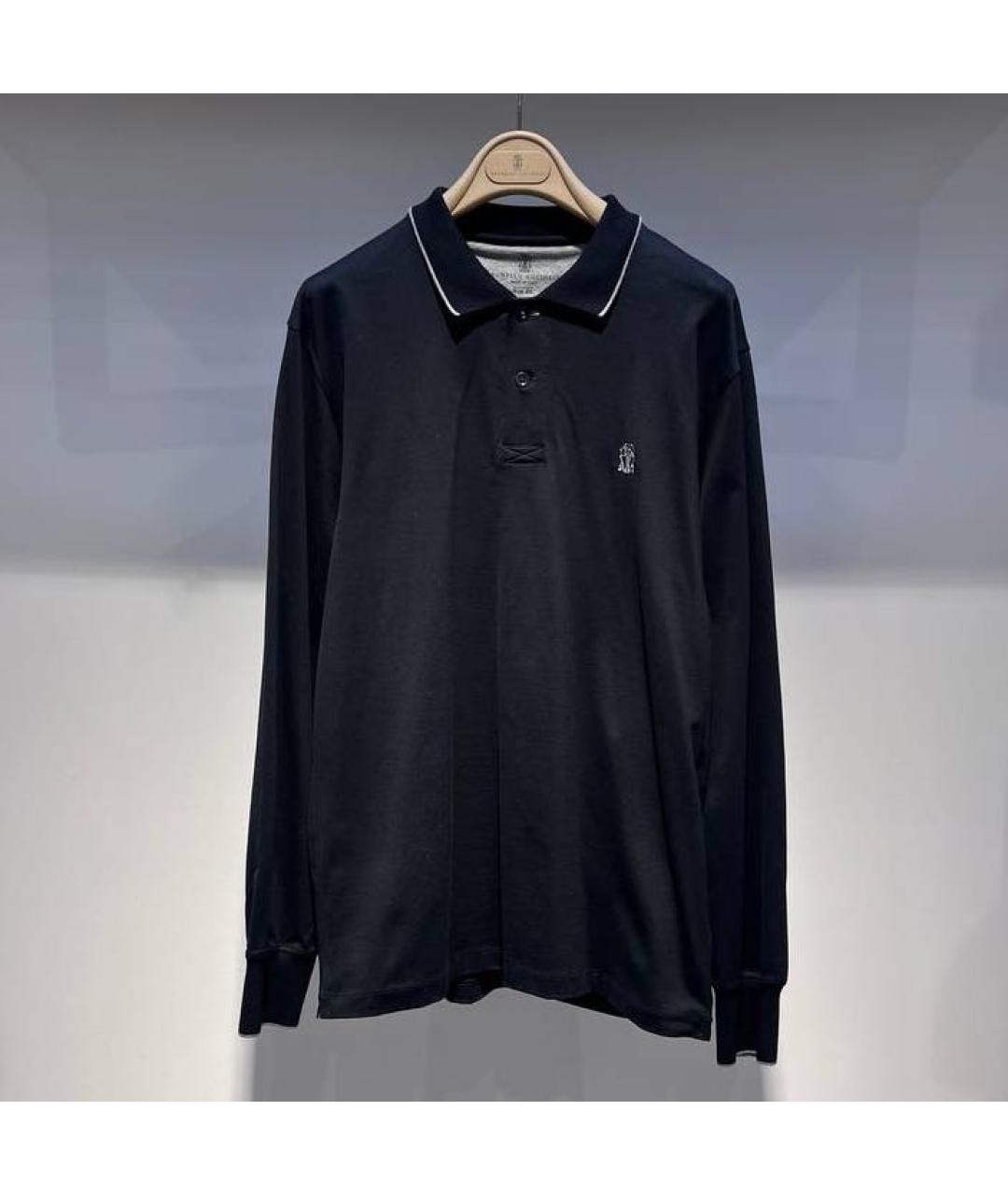 BRUNELLO CUCINELLI Черный хлопковый джемпер / свитер, фото 4