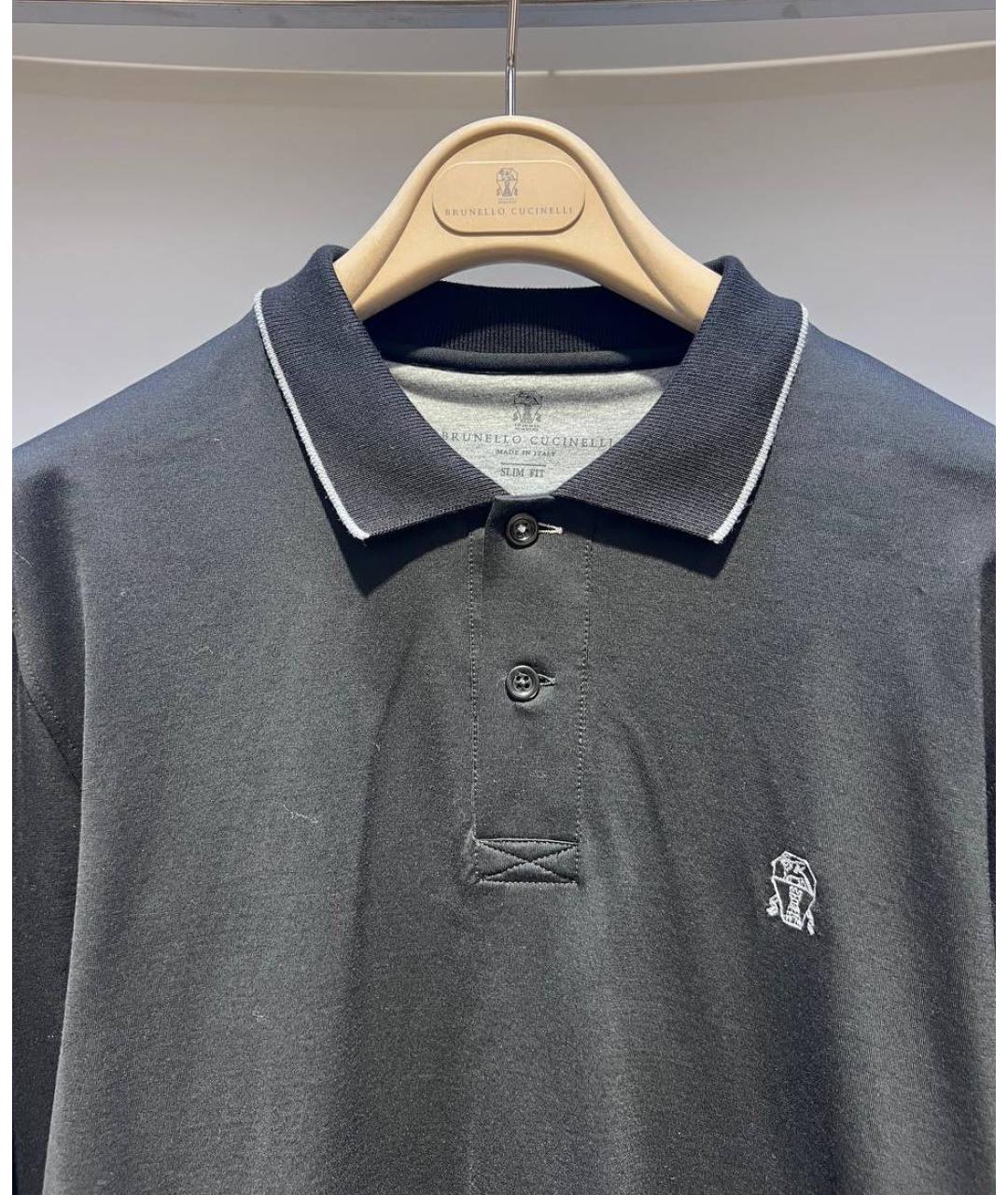 BRUNELLO CUCINELLI Черный хлопковый джемпер / свитер, фото 3