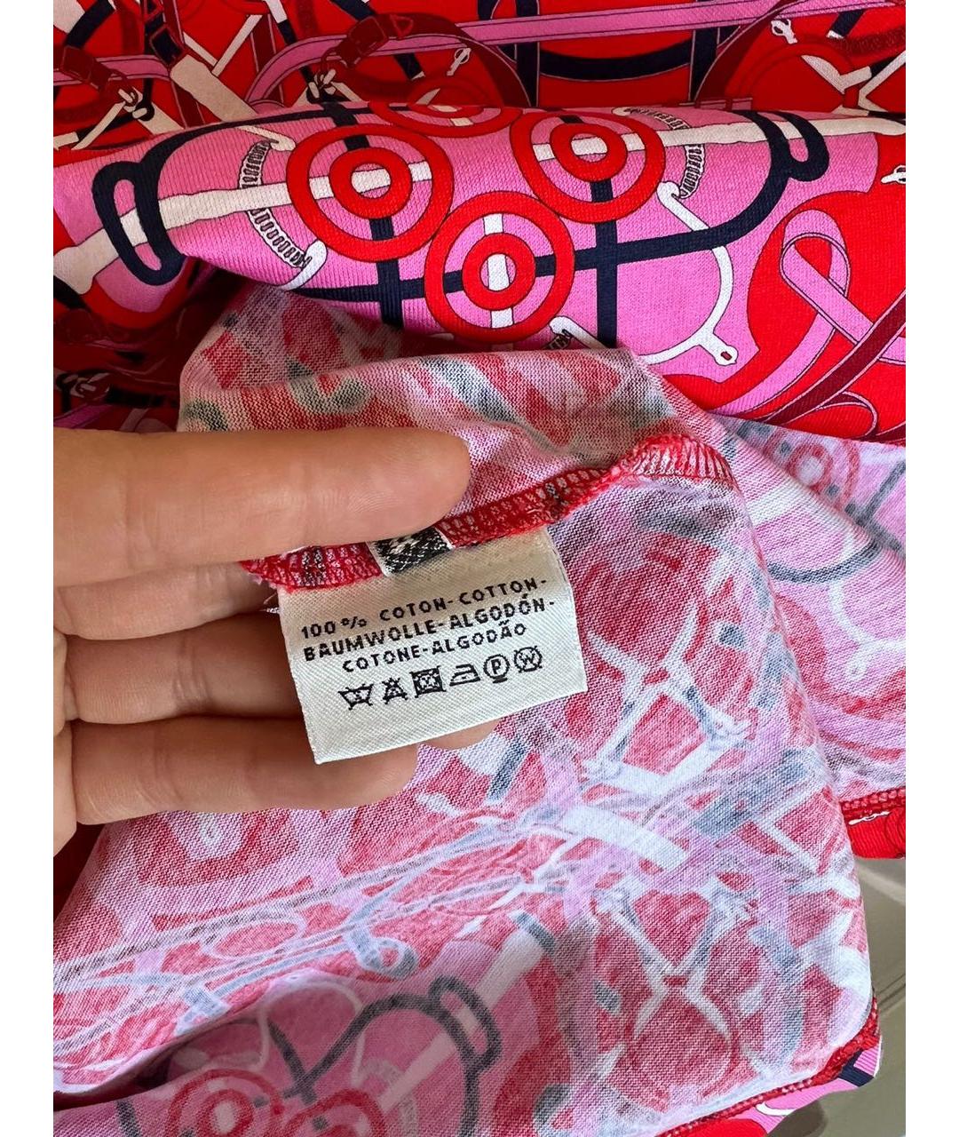 HERMES Красное повседневное платье, фото 4