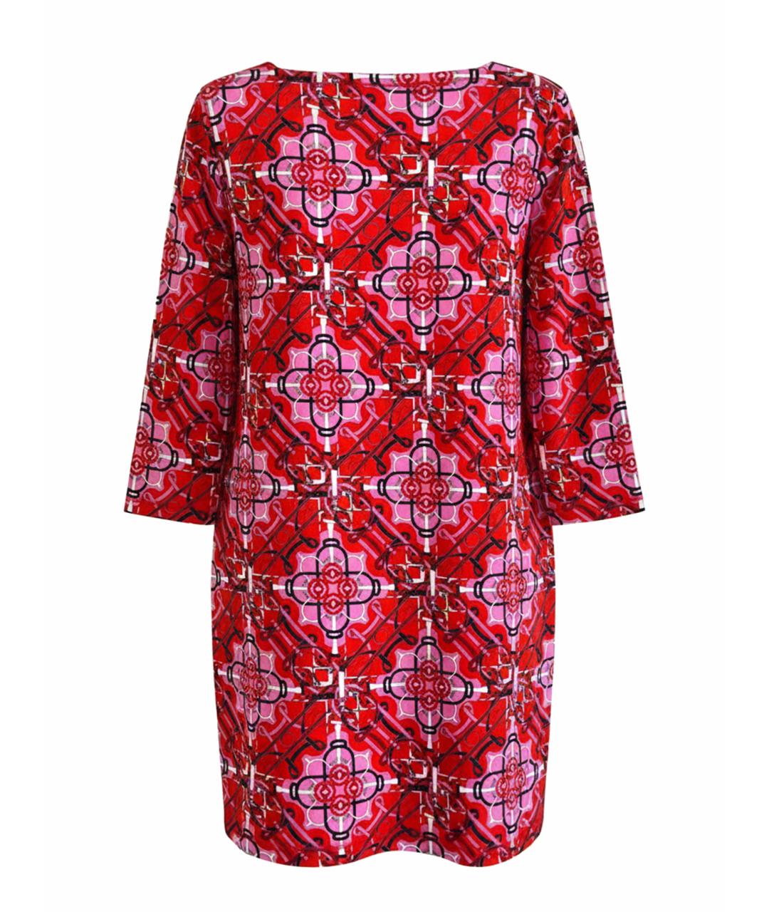 HERMES Красное повседневное платье, фото 1