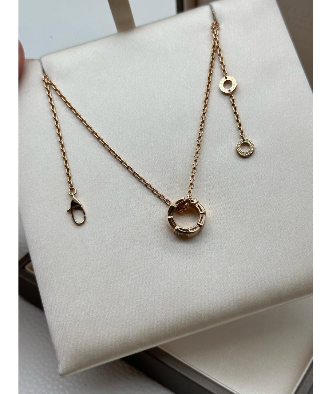 BVLGARI Золотое колье из розового золота, фото 5