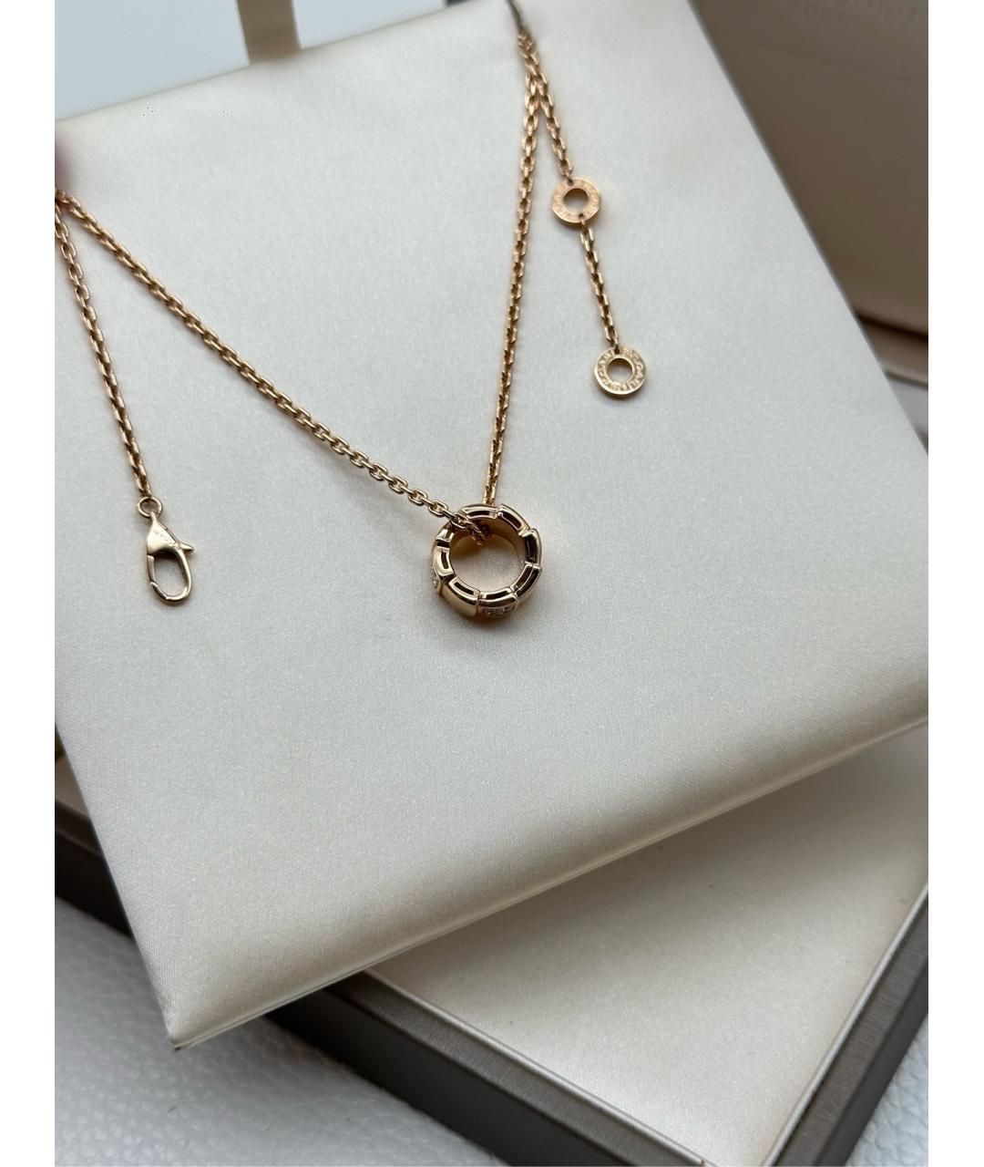 BVLGARI Золотое колье из розового золота, фото 4