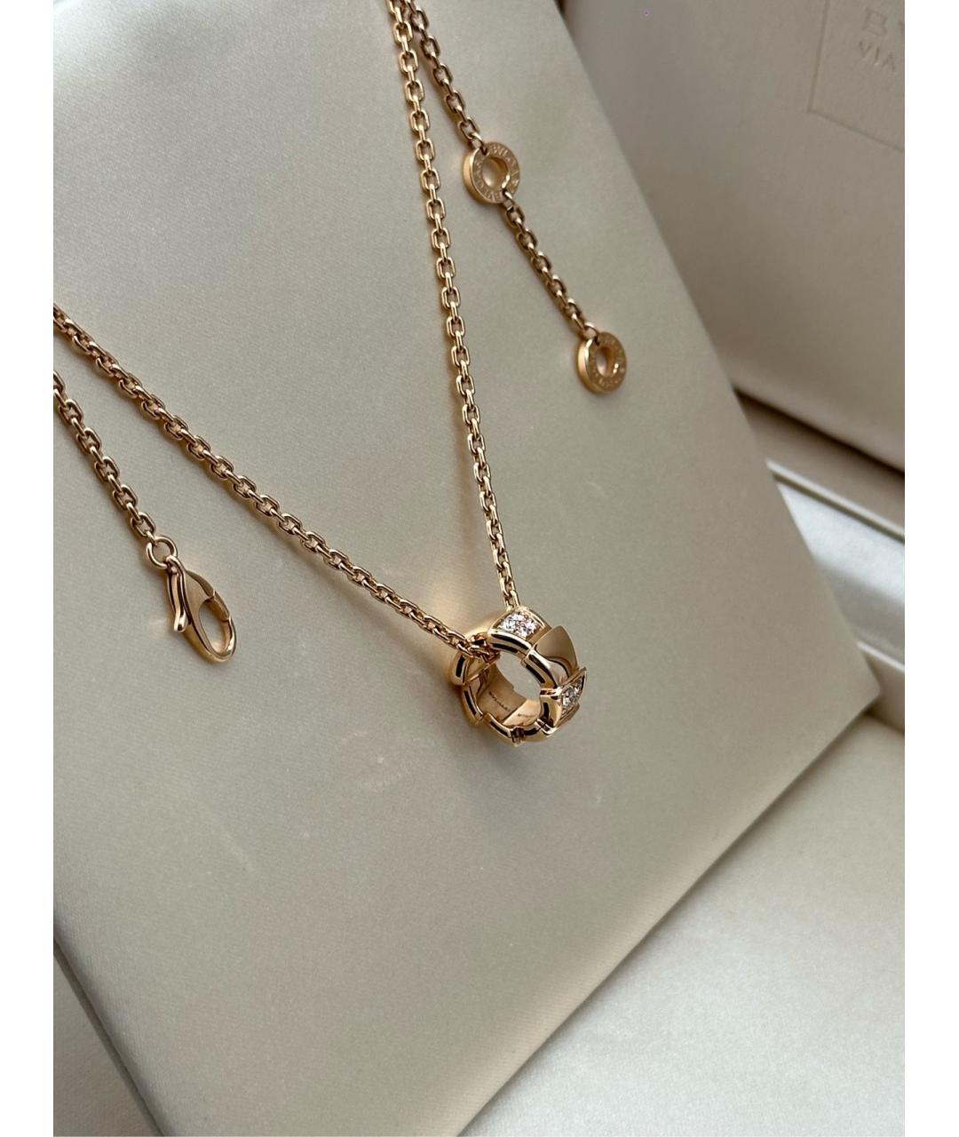 BVLGARI Золотое колье из розового золота, фото 3