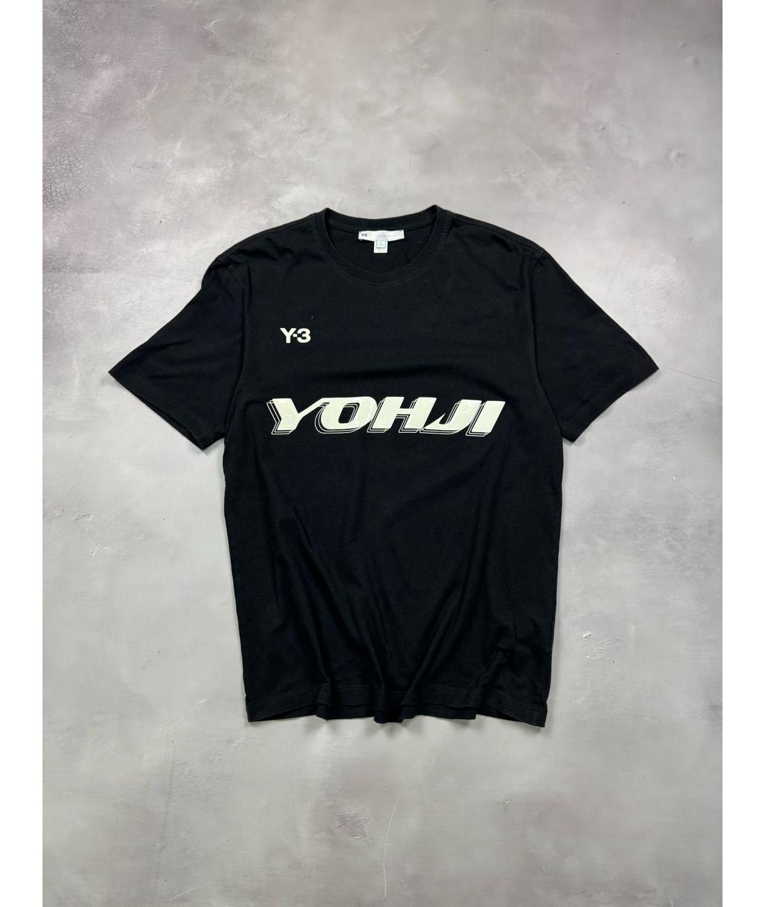 Y-3 Черная хлопковая футболка, фото 9