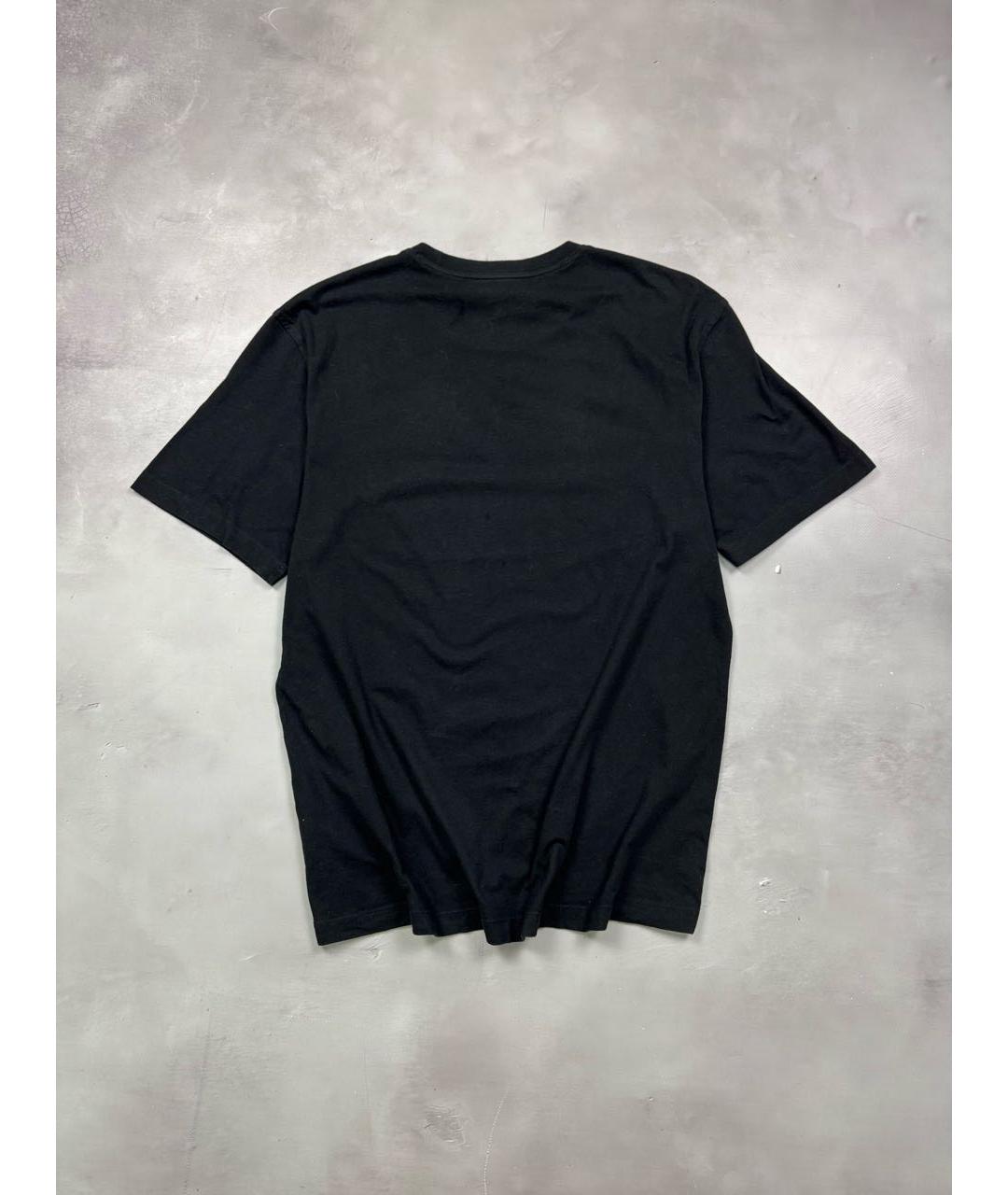 Y-3 Черная хлопковая футболка, фото 3