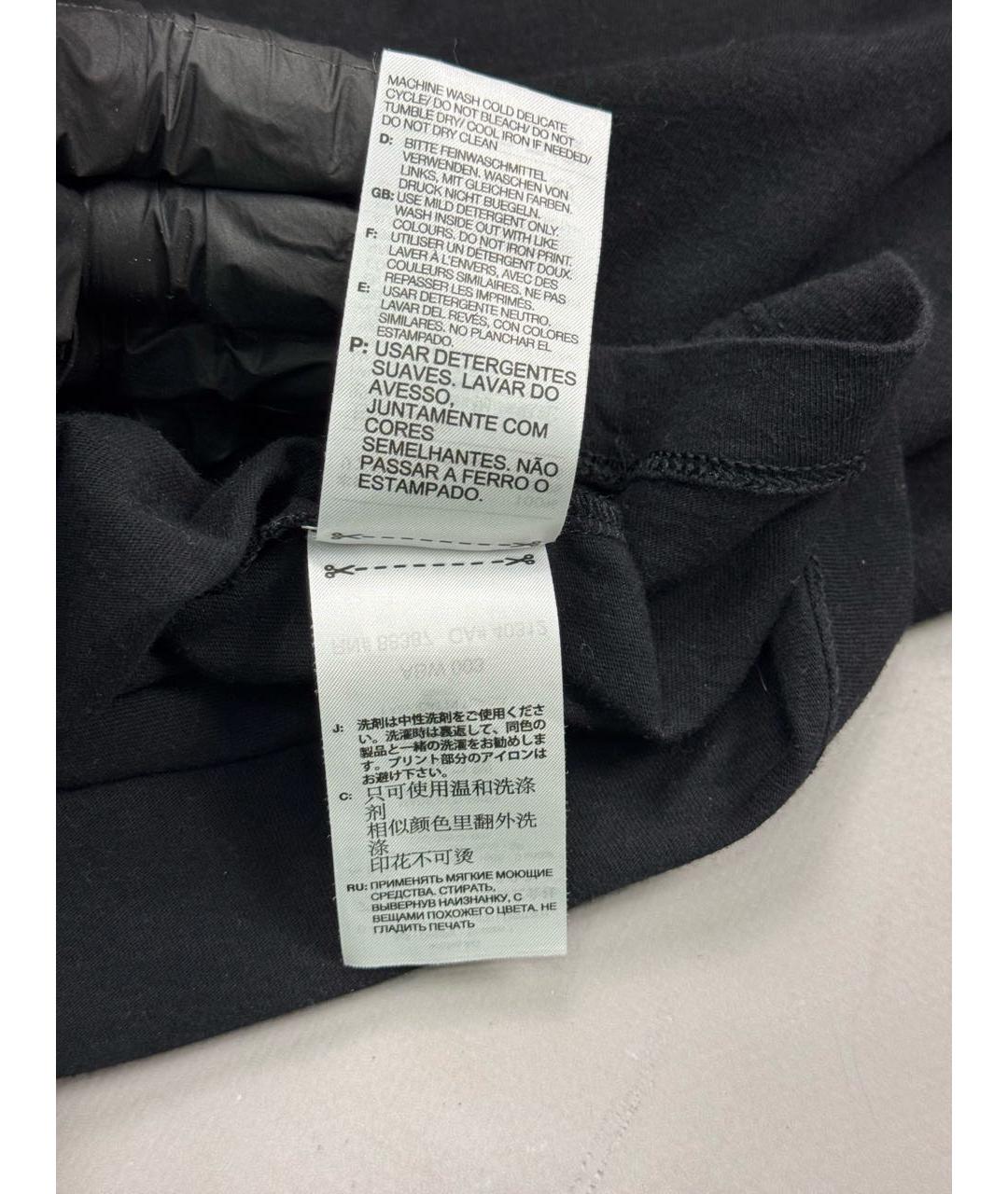 Y-3 Черная хлопковая футболка, фото 7