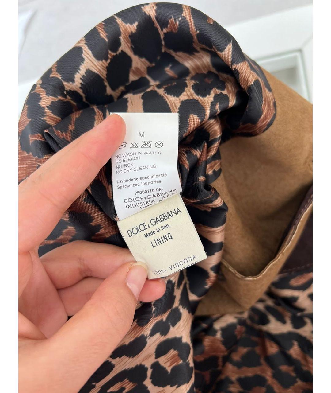 DOLCE&GABBANA Коричневый жилет, фото 8