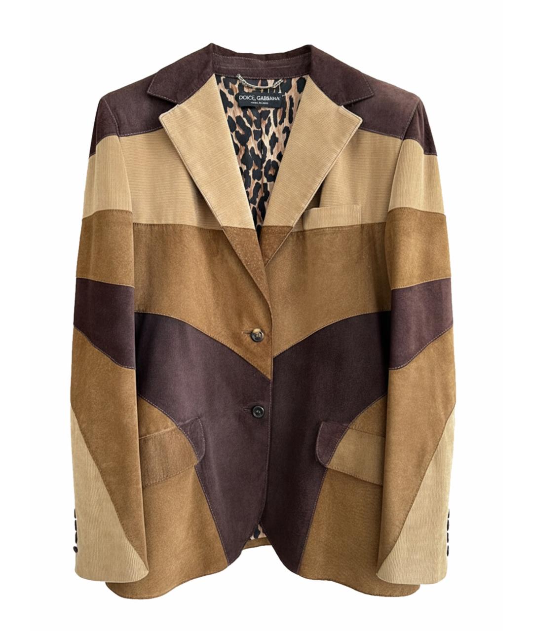 DOLCE&GABBANA Коричневый жилет, фото 1